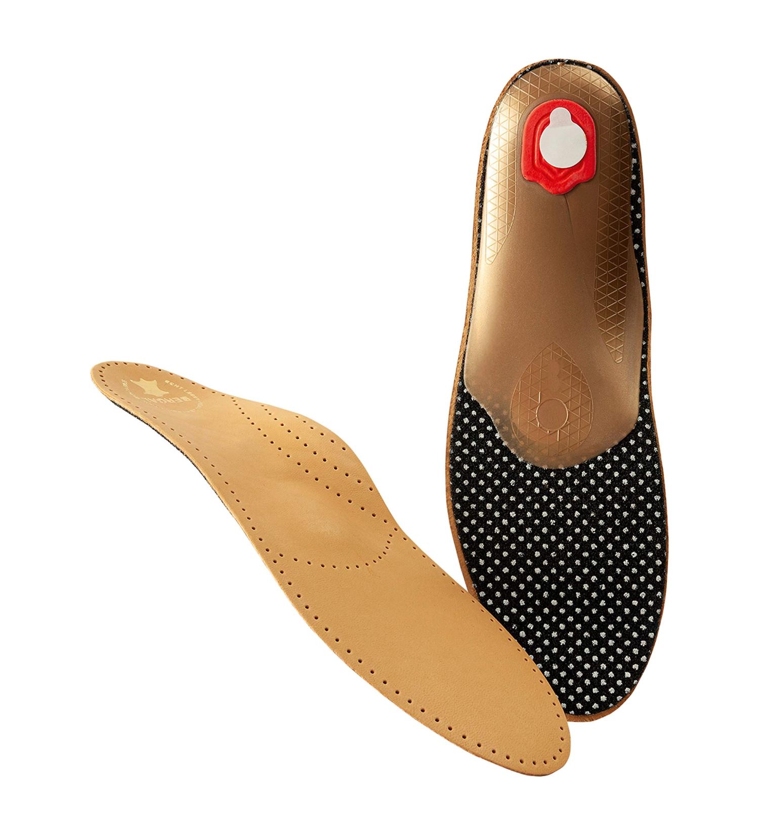 Bergal Breathable Leather Comfort Footbed - Plant-Tanned Activated Carbon Orthopedic System for Men & Women (EU 36-50 US M1.5-12) - Buy Online on SooperMarket.com