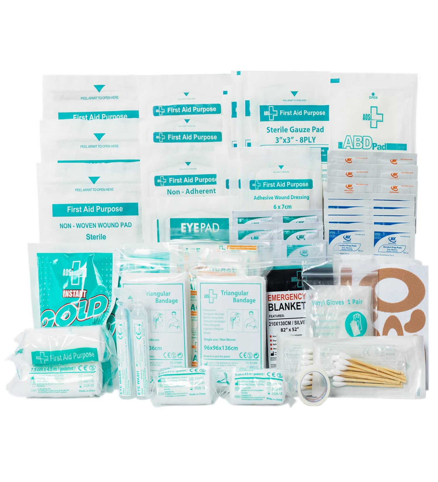 General Medi 160-Piece First Aid Set - Complete Refill Kit for Home Auto Travel Sports & More - Buy Online on SooperMarket.com