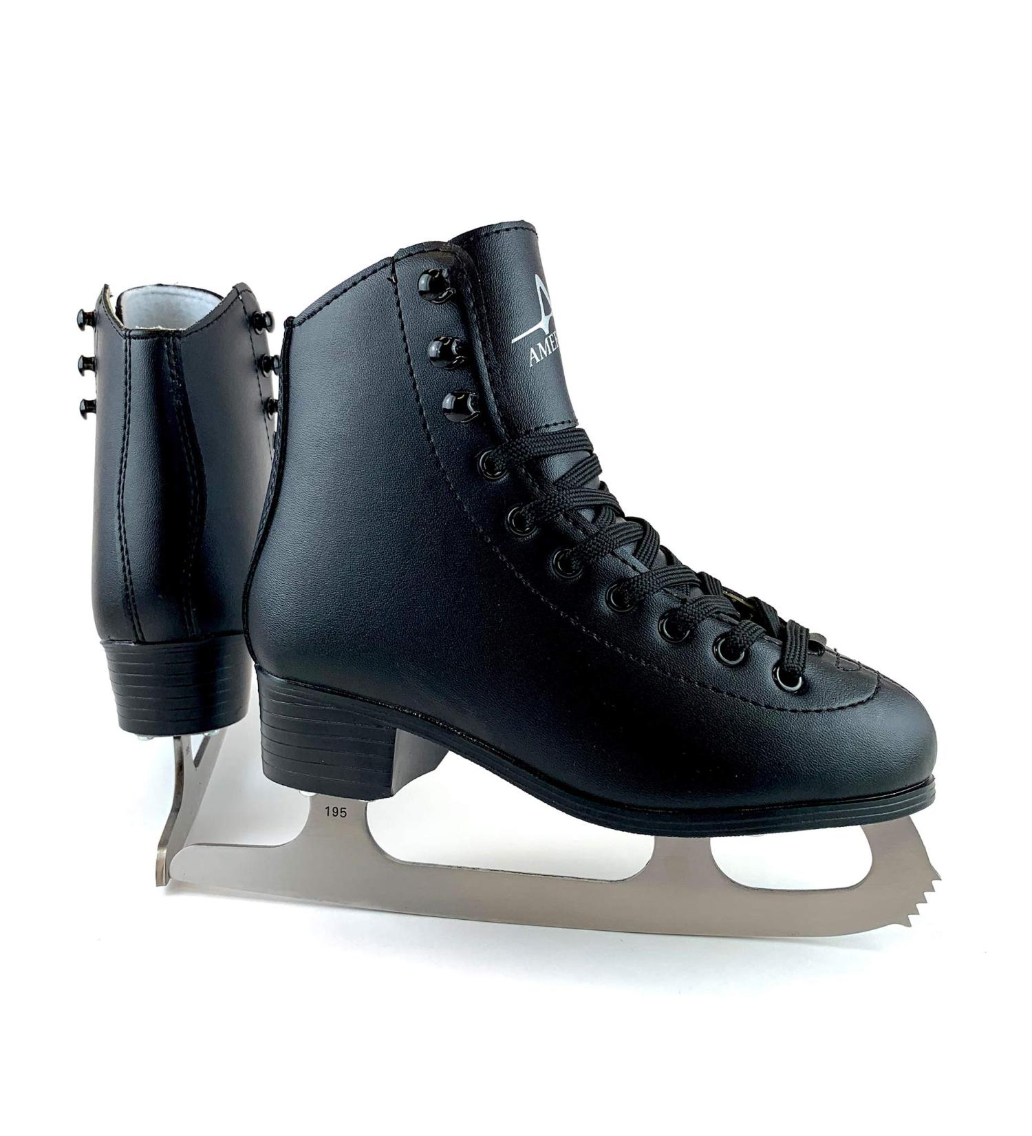 American Athletic Boy's Tricot Lined Figure Skates 8 Black | Shop Now - Buy Online on SooperMarket.com