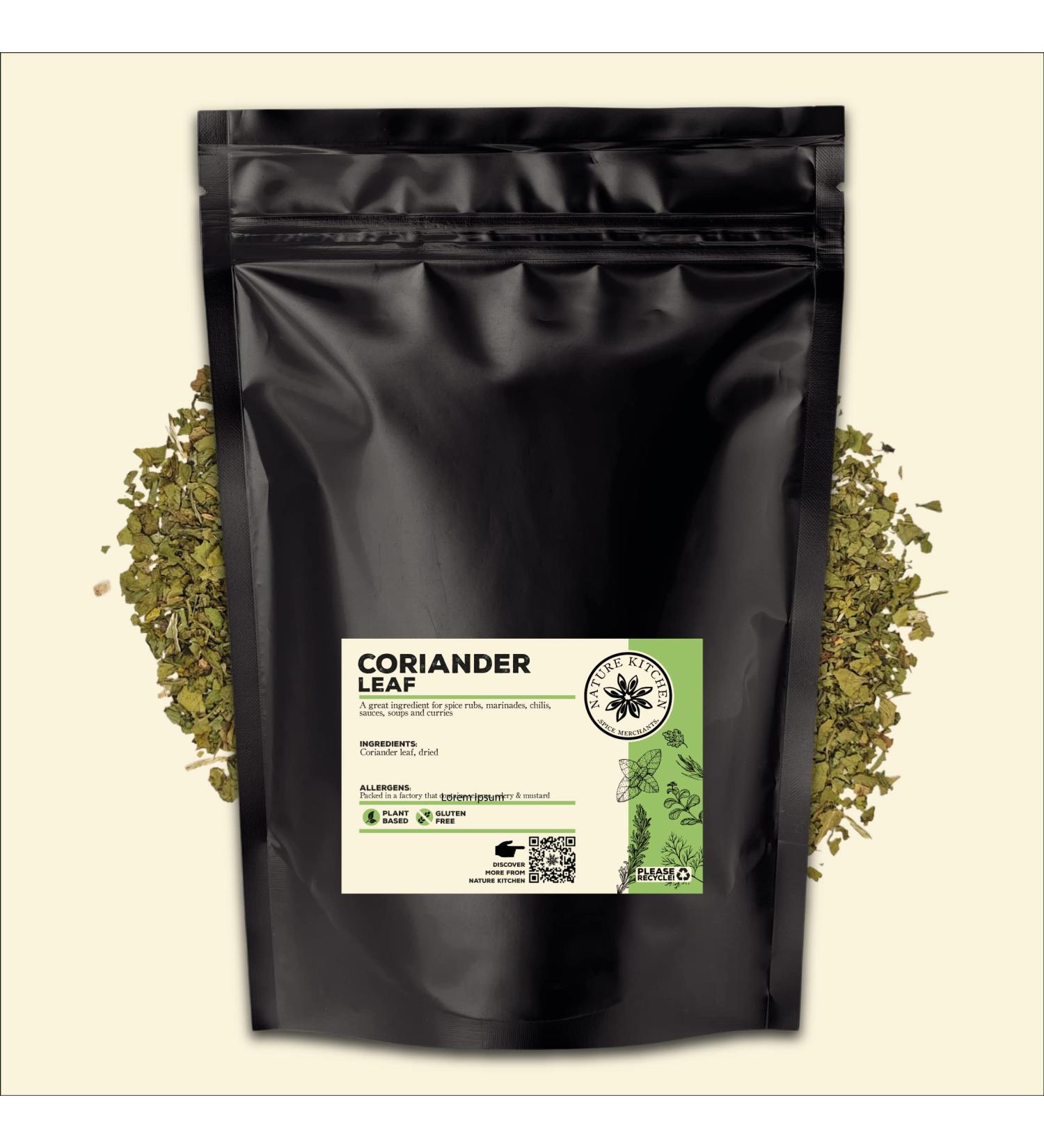 Nature Kitchen Coriander Leaf 150g | Gluten-Free & Vegan Spice Blend for Everyday Cooking | Marinades, Sauces, Frying, Baking, Grilling - Buy Online on SooperMarket.com