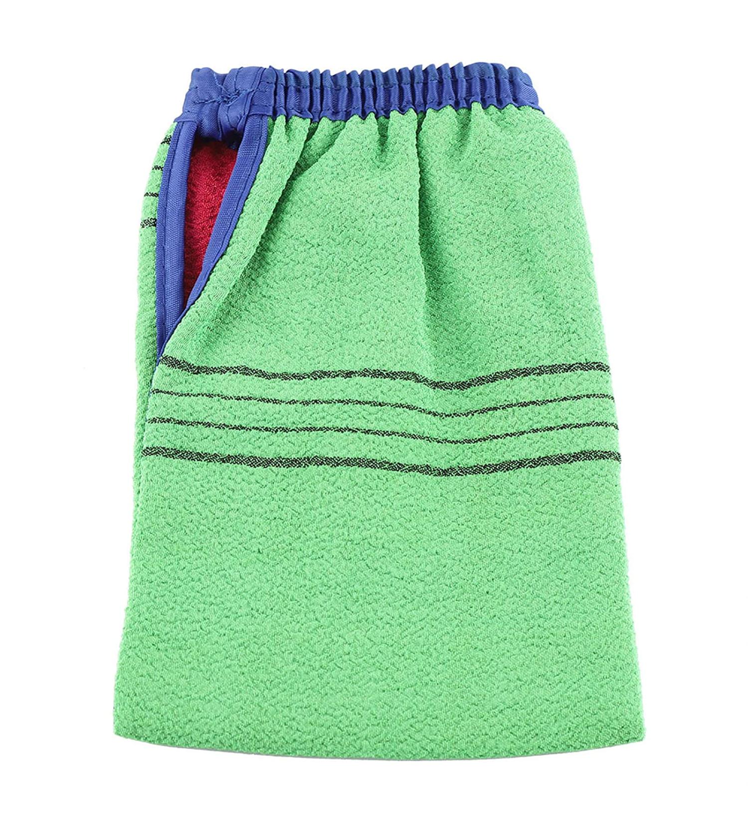 Garosa Double Sided Bath Scrubber Towel - Exfoliating Peeling Tool for Face & Body - Ideal for Shower Spa & Massage - International Shipping Available - Buy Online on SooperMarket.com