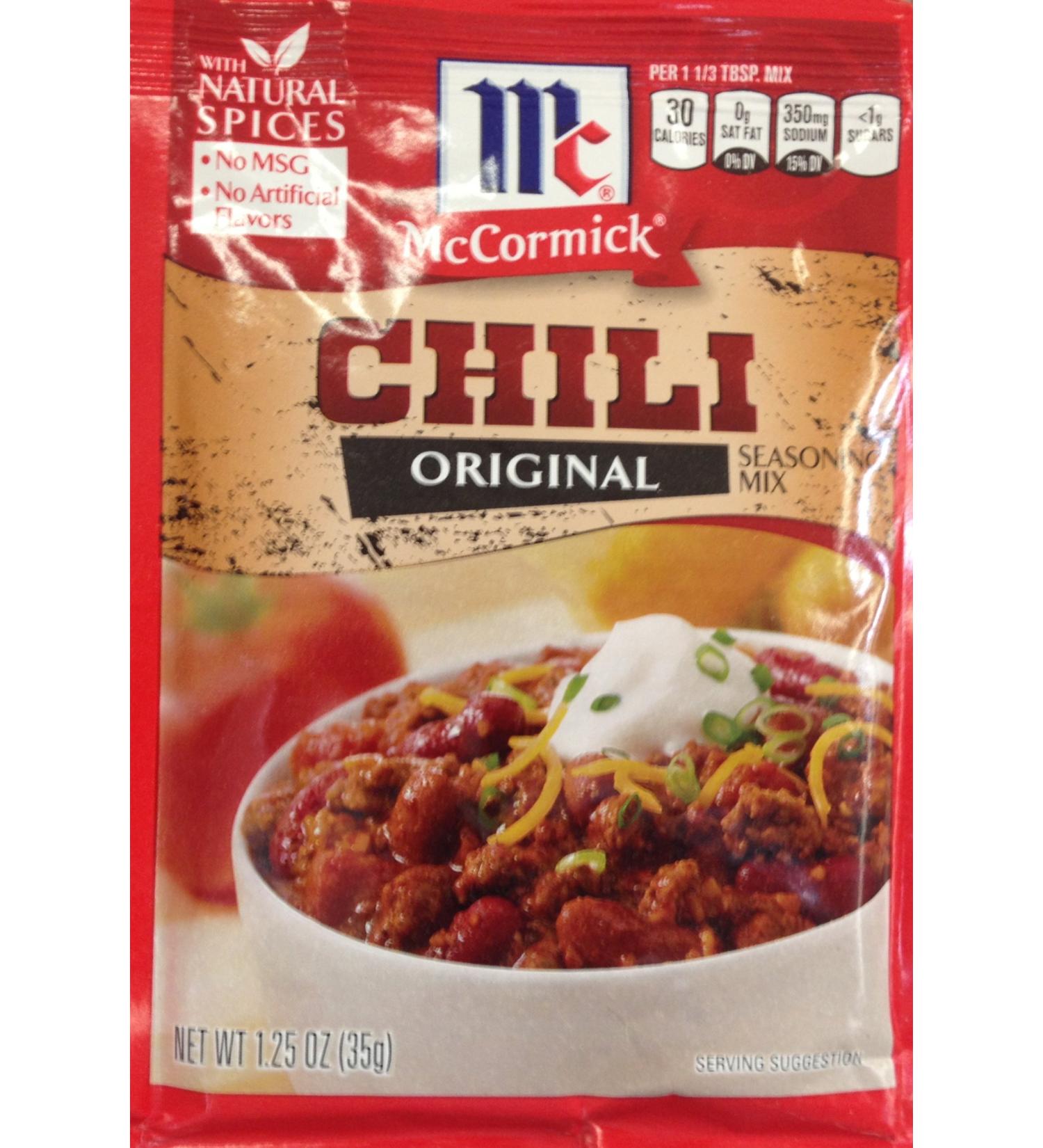 McCormick Original CHILI Seasoning Mix 1.25oz (10 Packets)
