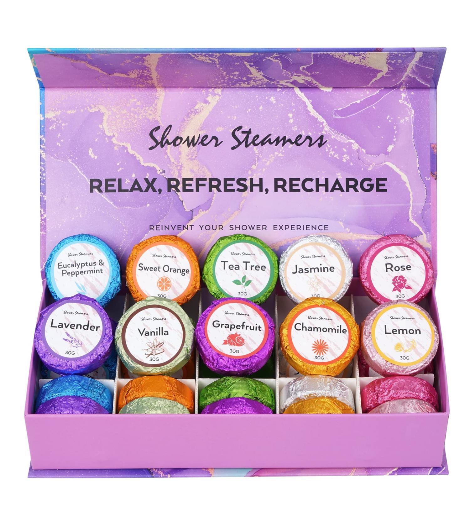 Blahhey Shower Steamers - Aromatherapy Shower Bombs for Self Care, Relaxation, Stress Relief - Bath Gifts for Women and Men - Buy Online on SooperMarket.com