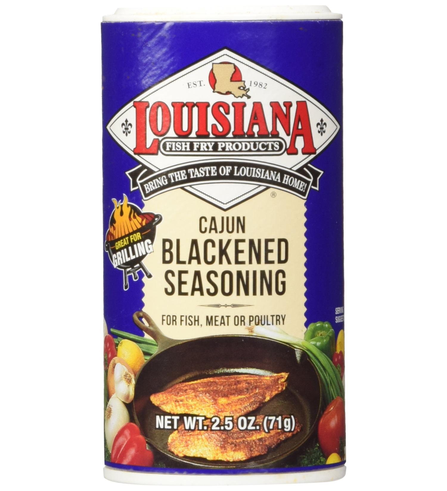 Louisiana Cajun Blackened Seasoning - 2.5 oz Shakers (2 Pack) - Buy Online on SooperMarket.com