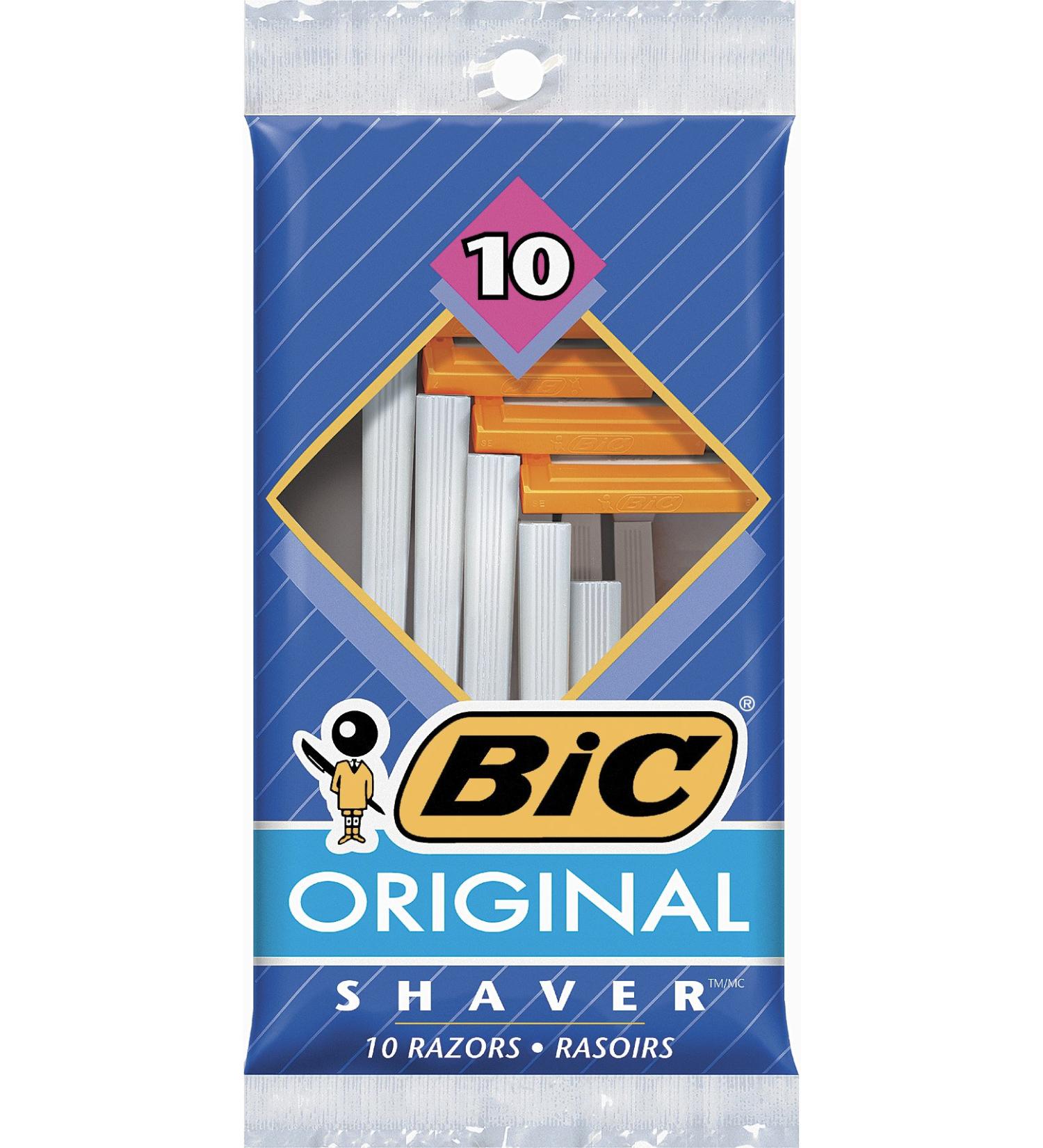 BIC Sensitive Disposable Razors Single Blade For a Smooth and Comfortable Shave 10-Count of Unisex Razors - Buy Online on SooperMarket.com