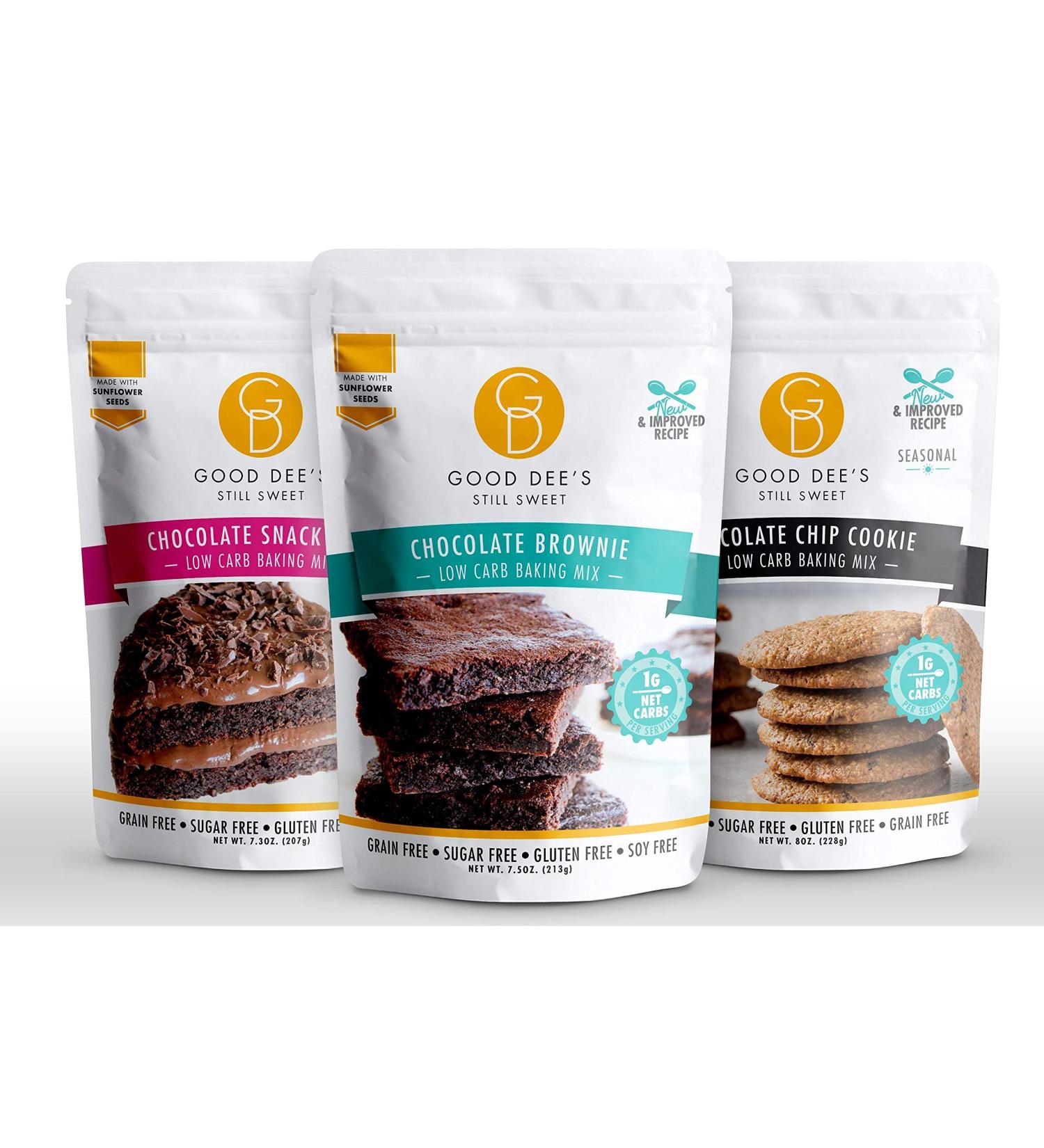 Good Dee's Low Carb Chocolate Brownie Baking Mix - 7.5 oz | Keto-Friendly Dessert - Buy Online on SooperMarket.com