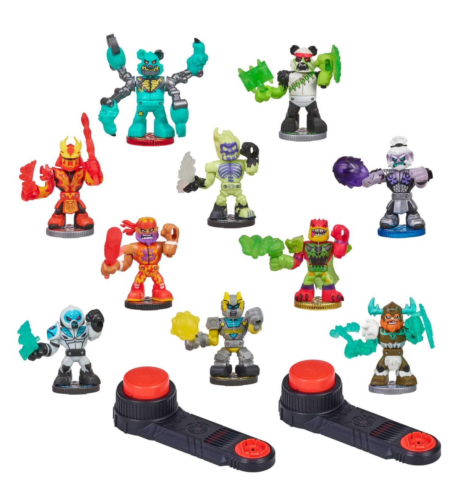 Legends of Akedo Button Bash Collector Pack | 10 Ultimate Arcade Warrior Figures & 2 Controllers - Amazon Exclusive - Buy Online on SooperMarket.com