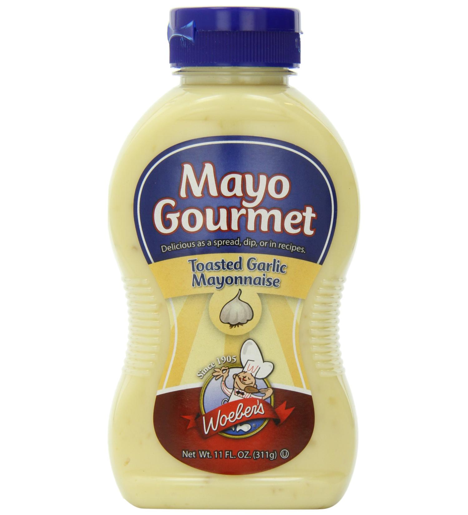 Woebers Toasted Garlic Mayonnaise - 11 Oz | Gourmet Flavor for Dishes - Buy Online on SooperMarket.com