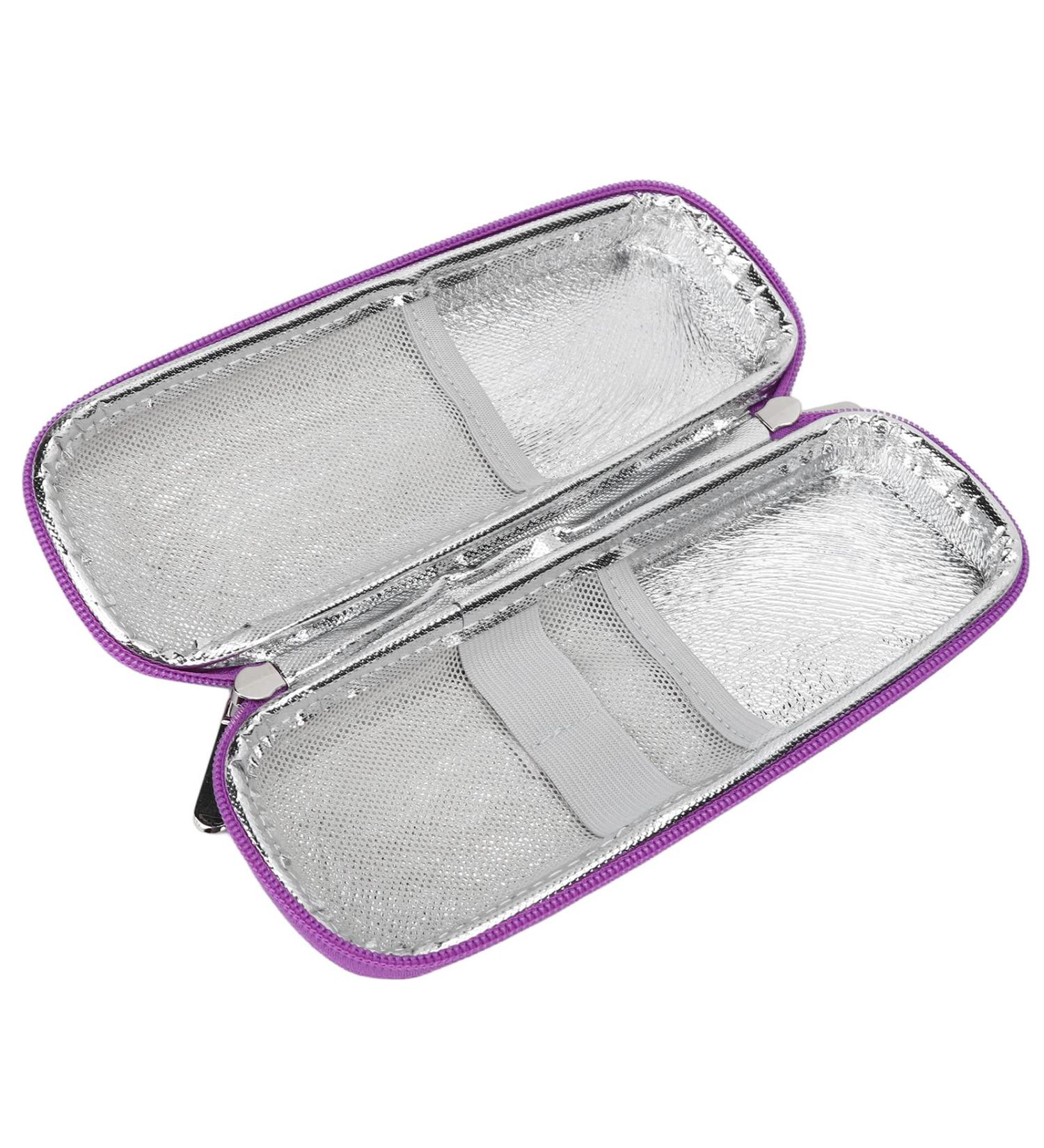 Insulin Cooler Travel Case - Waterproof Multi-Layer Protection (Purple) - Buy Online on SooperMarket.com