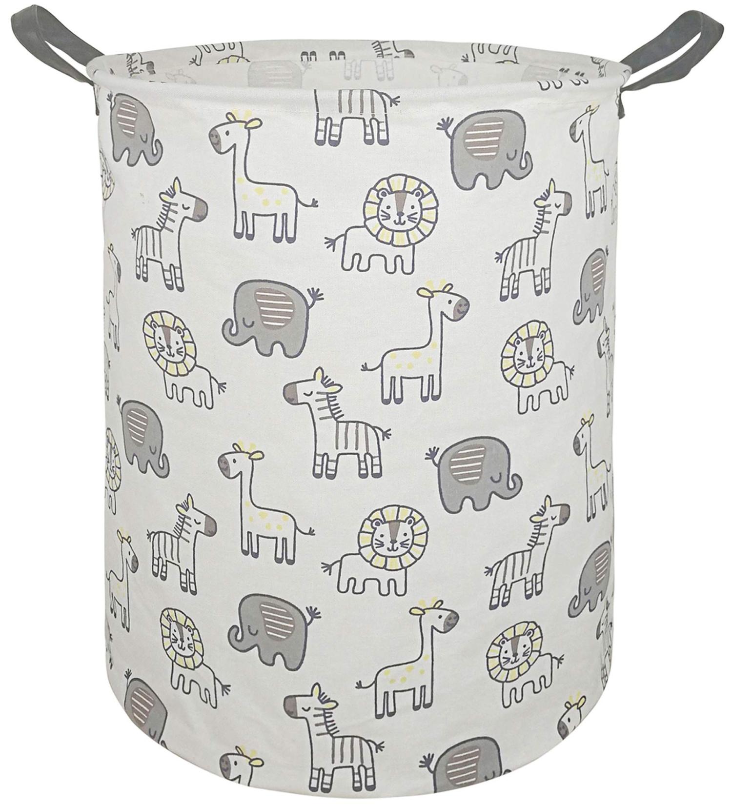 MAIZMZ Large Waterproof Animal-themed Storage Bin - Ideal for Laundry, Toys, and College Dorms - Yellow - Lightweight and Durable - Buy Online on SooperMarket.com