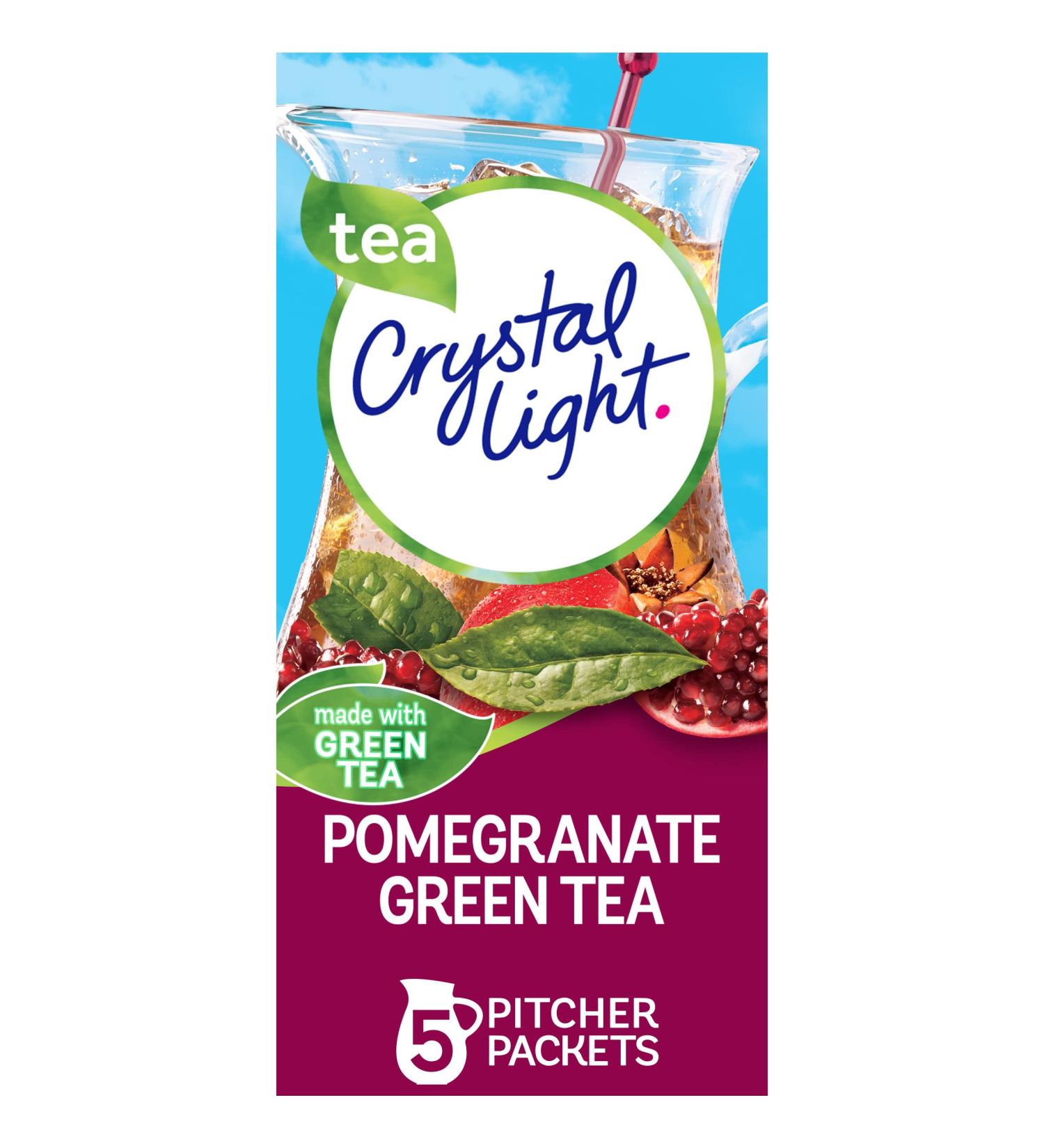 Crystal Light Sugar-Free Pomegranate Green Tea Drink Mix - 5 Count Packets - Buy Online on SooperMarket.com