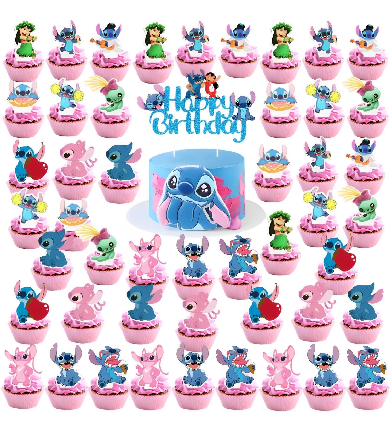 49 Piece Cartoon Cake Topper Set - Perfect Birthday Decoration for Girls | STI Muffins & Tortendeko in Blue - Buy Online on SooperMarket.com