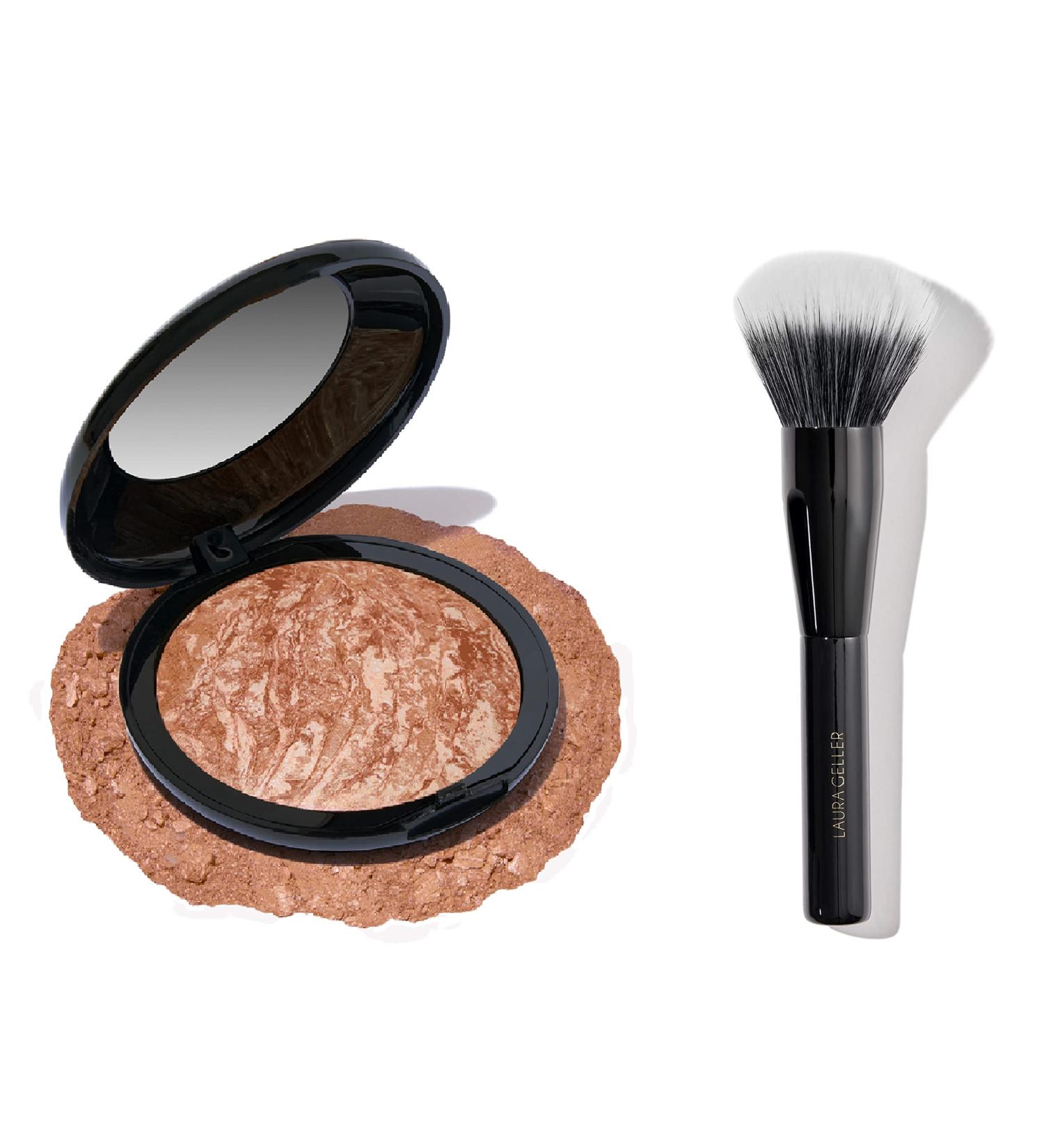 Laura Geller Baked Face & Body Frosting 3 Oz Tahitian Ginger Bronzer + Makeup Brush - Smooth, Even Application - Buy Online on SooperMarket.com