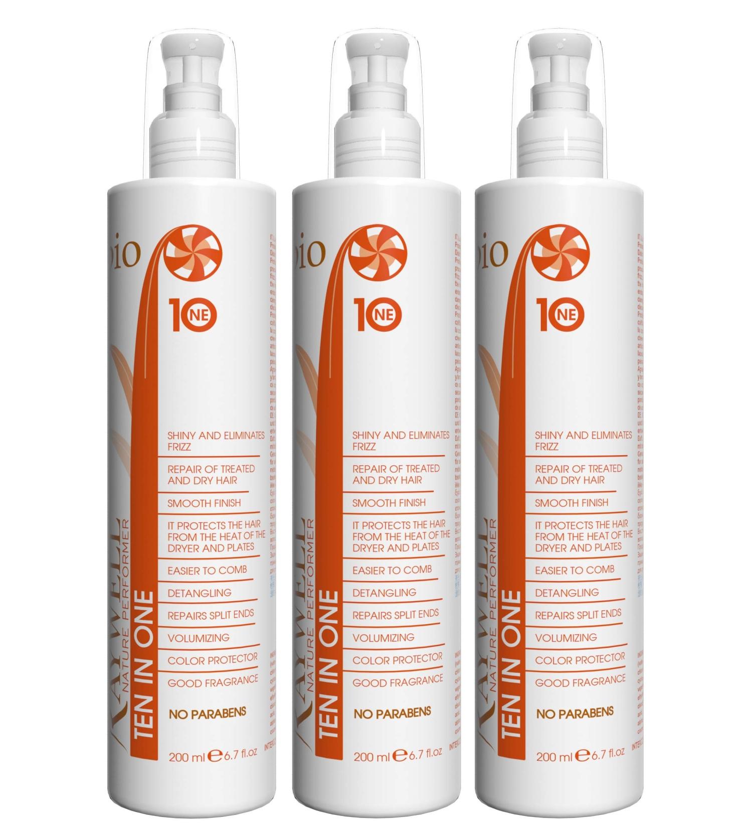 3er Ten in One Balm Detangling 10 Bio Raywell 200 ml