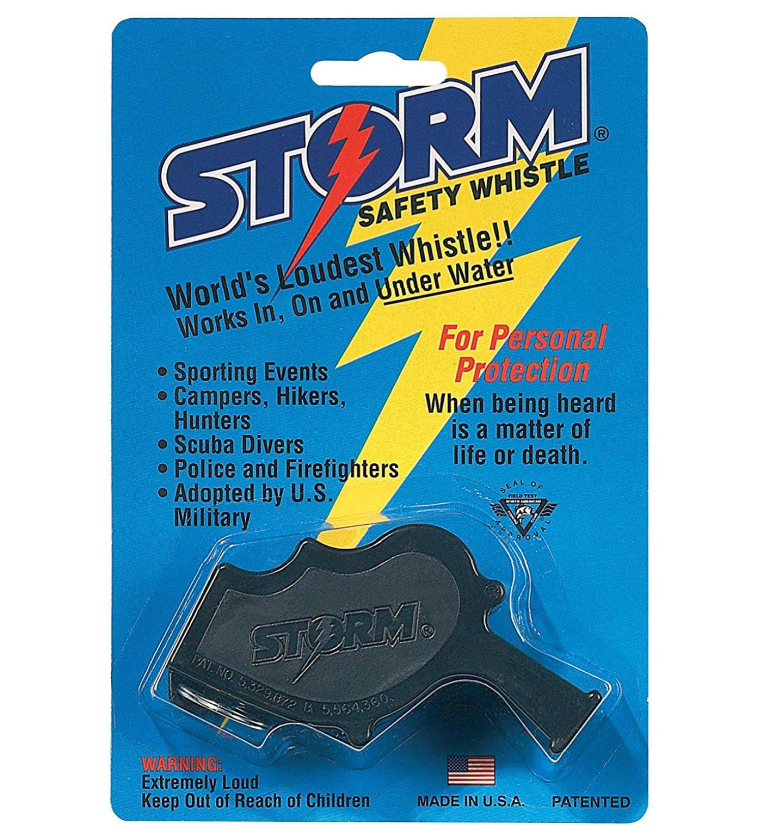 Storm Safety Whistle.