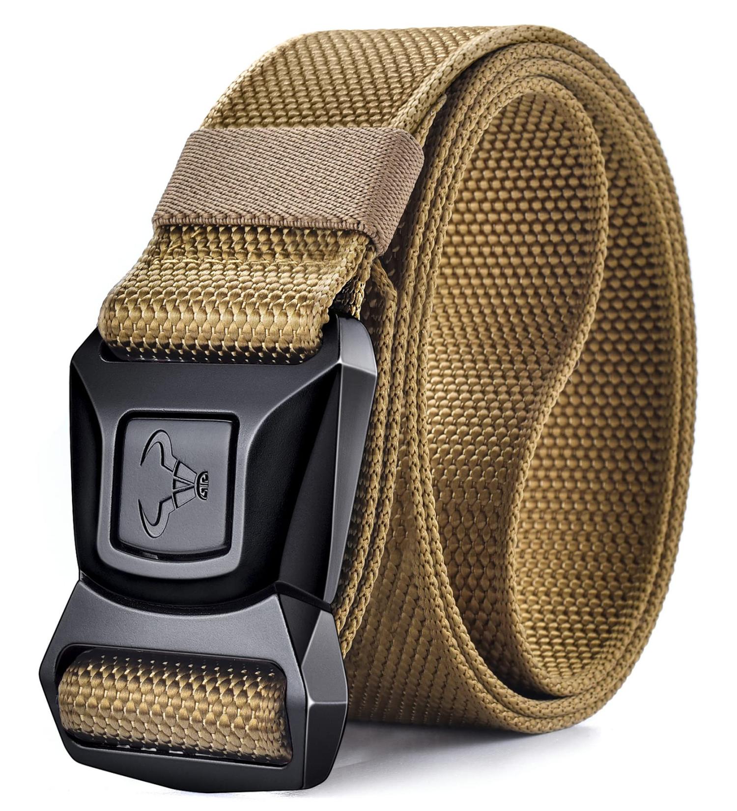 Bulliant Tactical Belt Quick Lock - Military Hike Work Belt 3.8cm Heavy Seat Belt Schnalle Bronze 3386 Adjustable 135cm (42-46) - Buy Online on SooperMarket.com