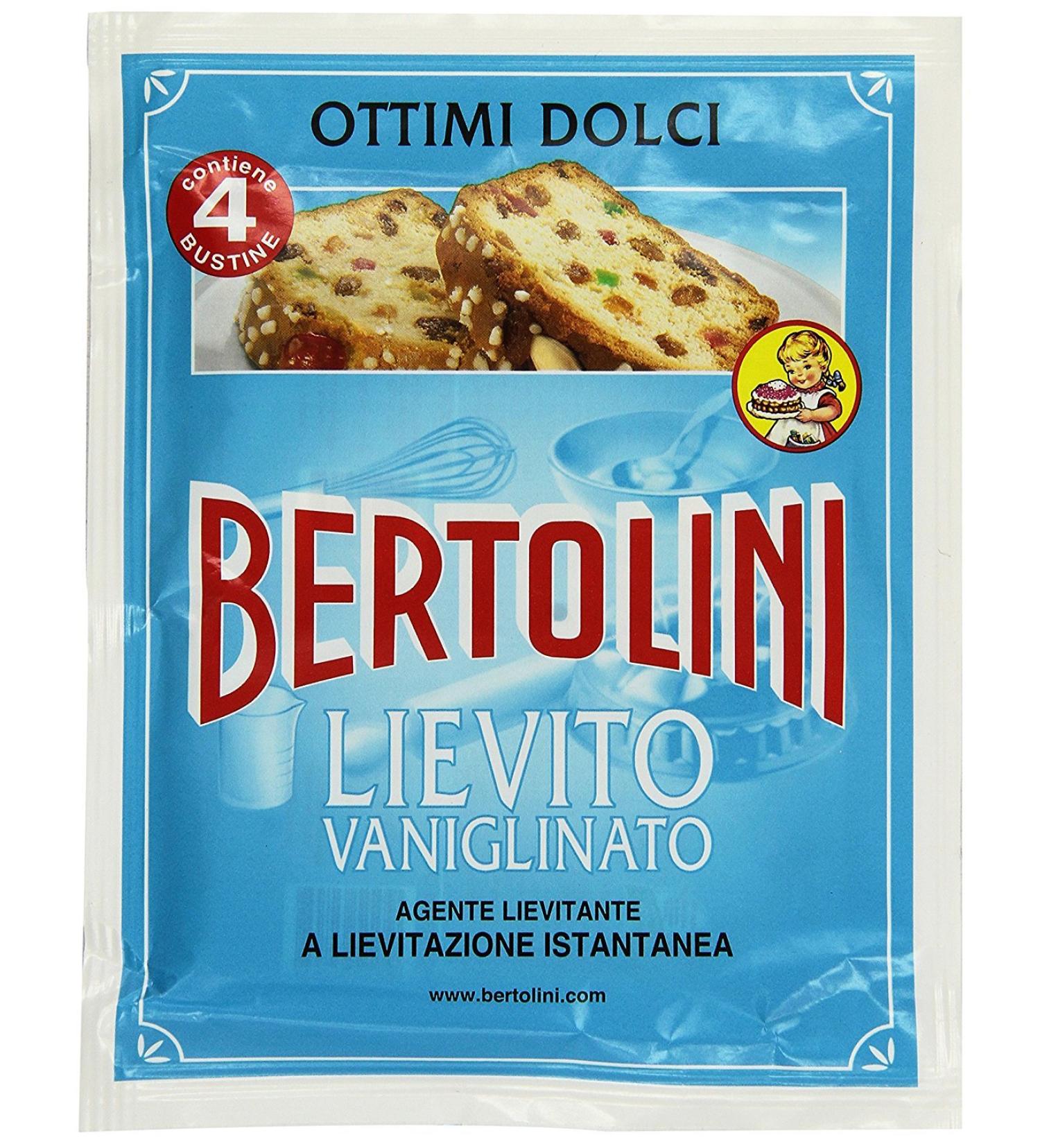 Bertolini Baking Powder with Vanillin 4X16gr
