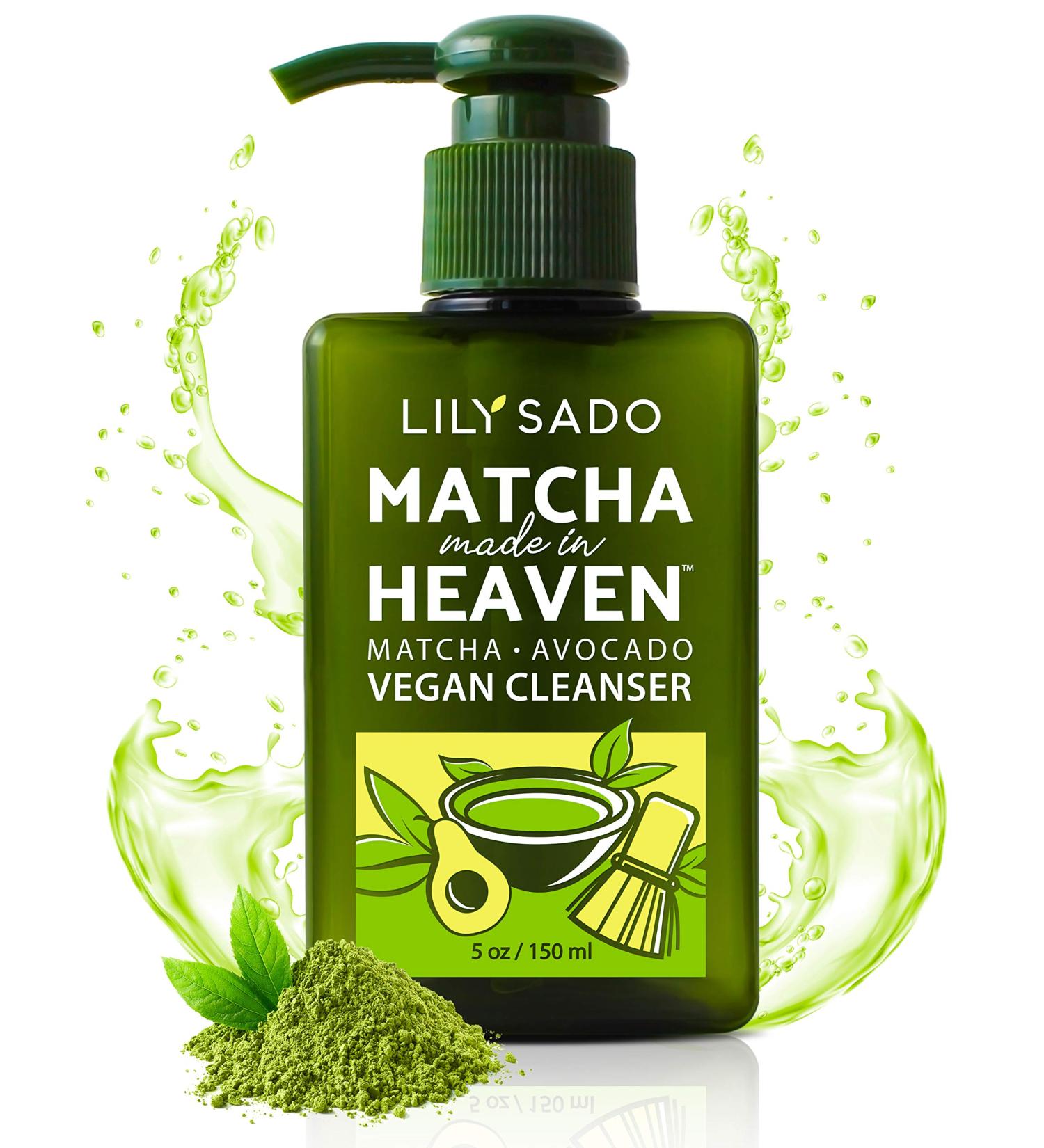 Lily Sado Matcha Made in Heaven Green Tea Cleanser - Daily Facial Wash for Men & Women - Clears Pores, Treats Acne, Reduces Pore Size - 5 oz - Buy Online on SooperMarket.com