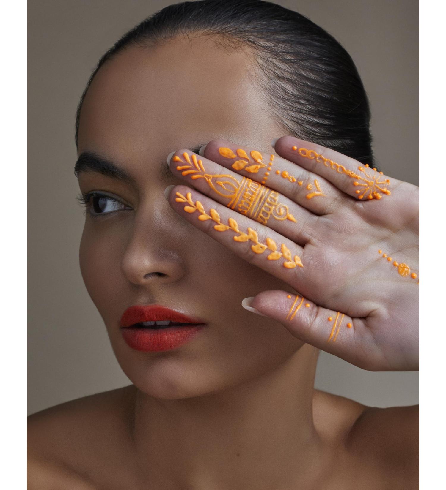 Orange Neon Henna Pack of 3
