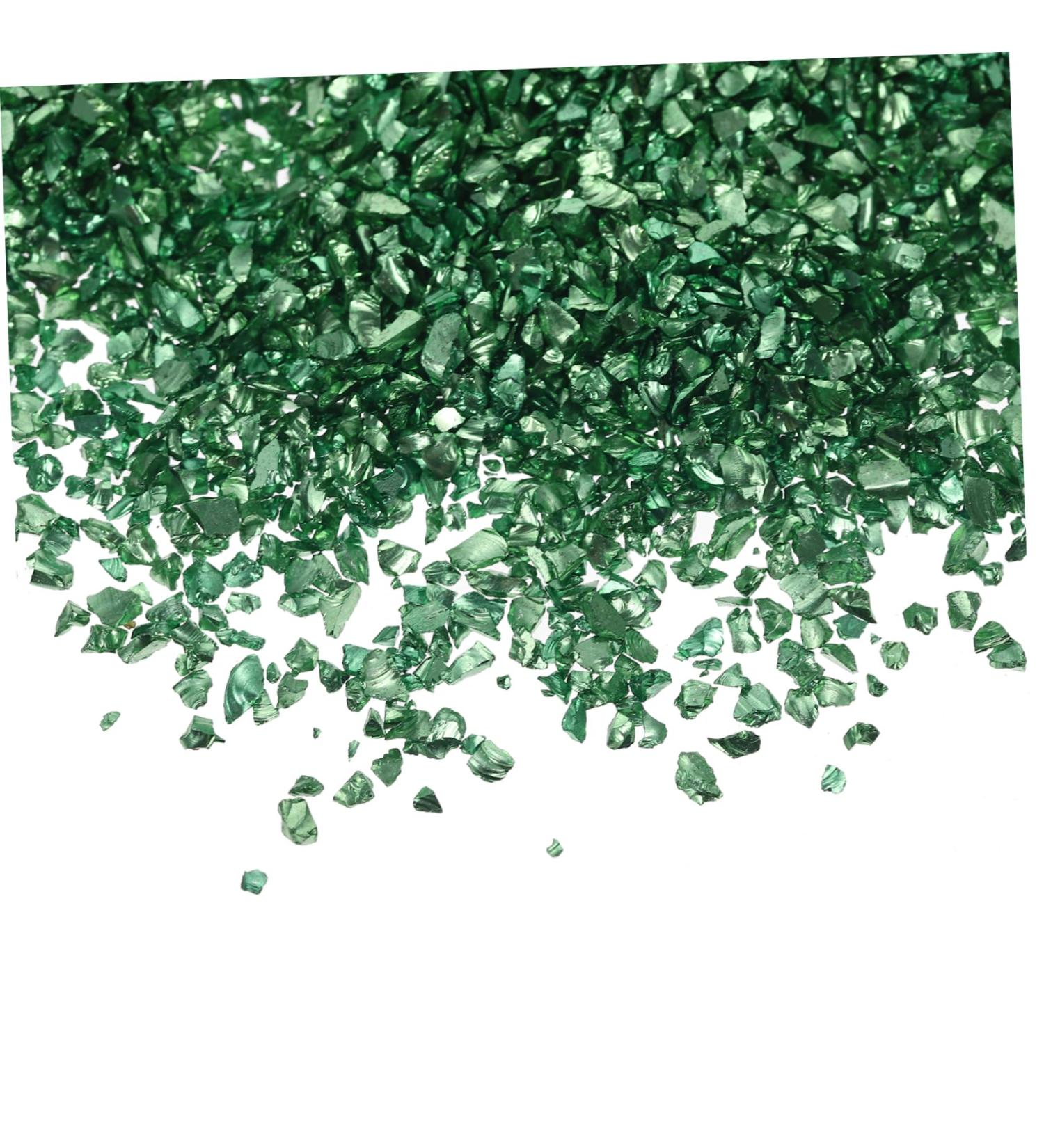 HAPINARY 1 Glass Chip Manicure Fillers Nail Art Charms Manicure Charms DIY Nail Art Crushed Glass DIY Glass Fillers Nail Crushed Glass Shiny Nail Stickers Nail Art Stone DIY Epoxy Filling 0.5X0.3cm Green - Buy Online on SooperMarket.com