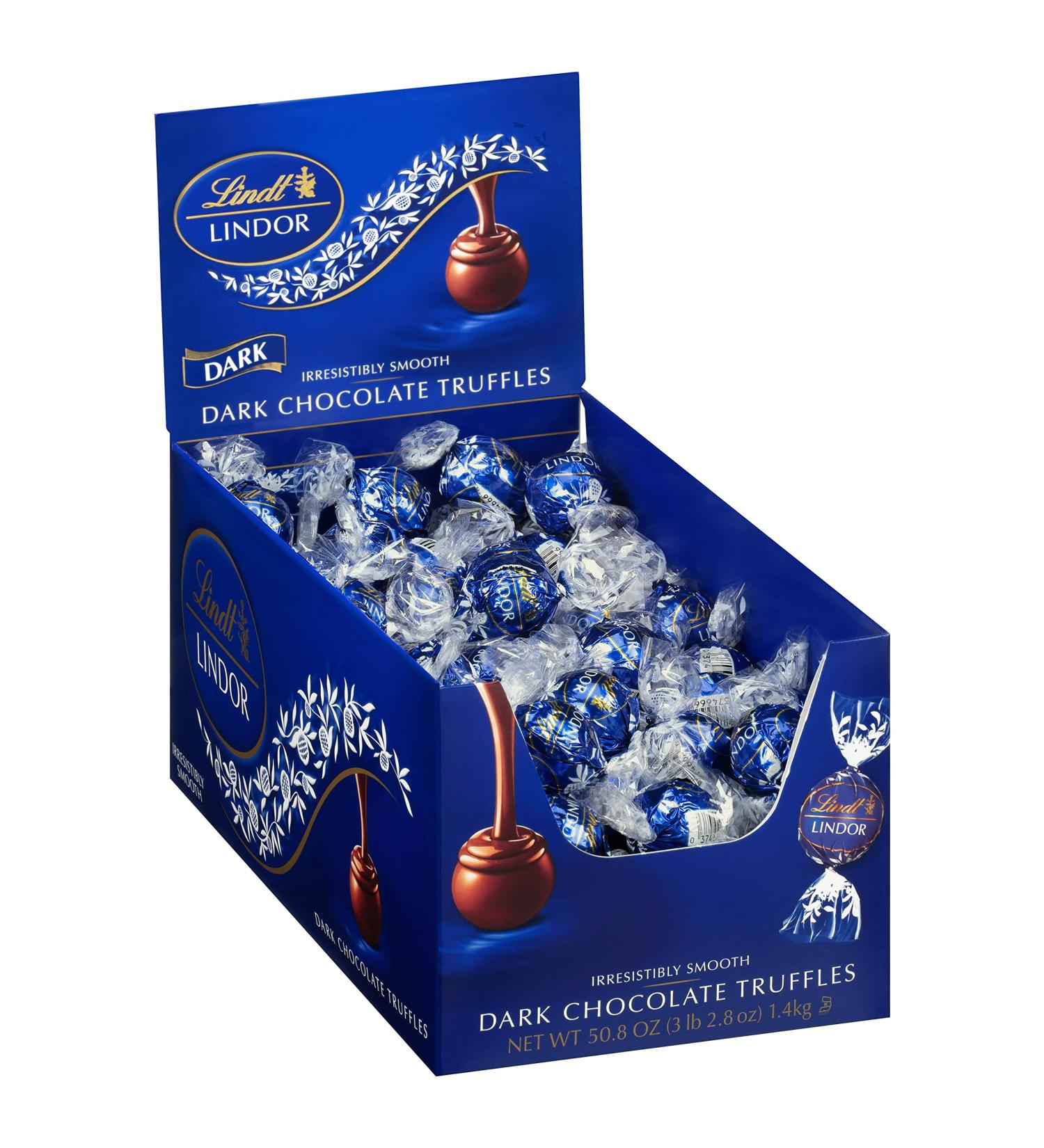 Lindt LINDOR Dark Chocolate Truffles - 50.8 oz, 120 Count | Gourmet Truffles with Melting Center - Perfect Gift! - Buy Online on SooperMarket.com
