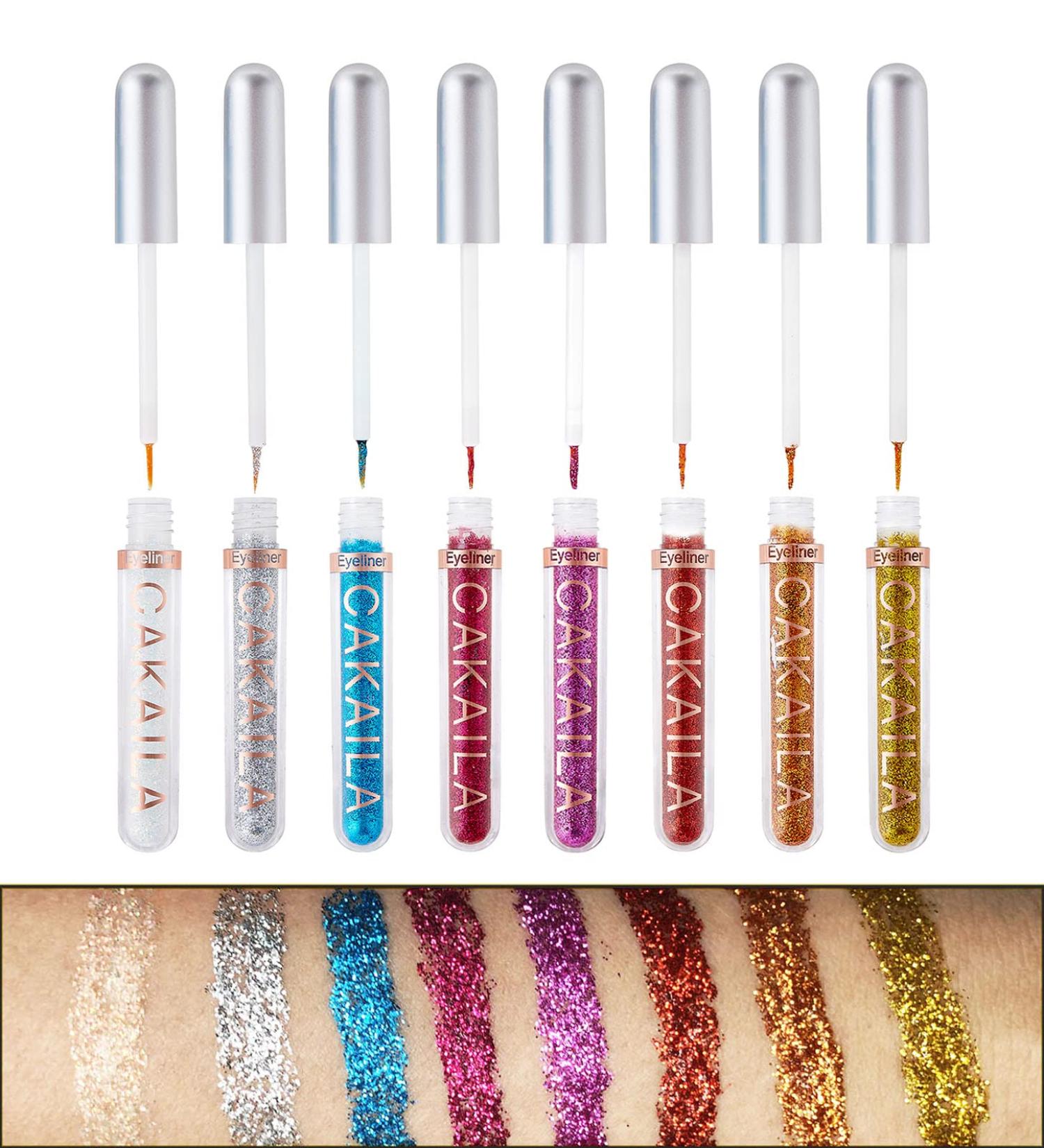 Sparkle All Day: Sumeitang 8 Colors Glitter Eyeliner Set - Waterproof, Longlasting & High Pigmented Eyeliner Kit - Buy Online on SooperMarket.com