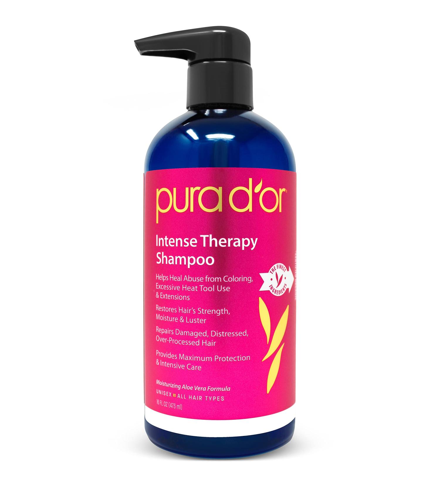 Pura D Intense Therapy Shampoo 16 fl oz - Repair & Hydrate | Best Hair Care - Buy Online on SooperMarket.com