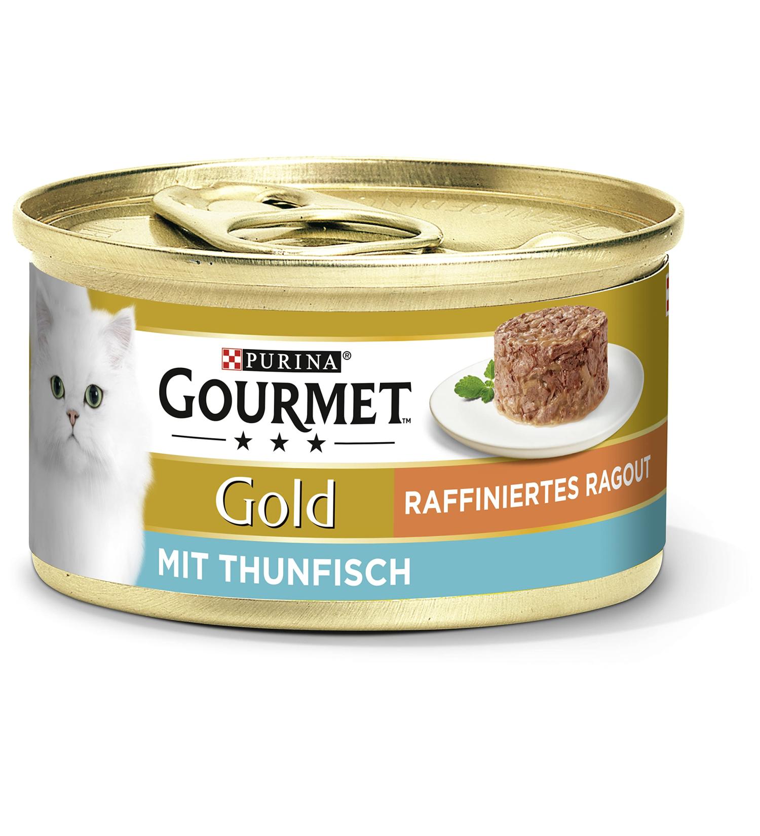 Buy Gourmet Gold Refined Ragout Wet Cat Food with Tuna - 12-Pack (12 x 85g) | Premium Quality International Shipping - Buy Online on SooperMarket.com