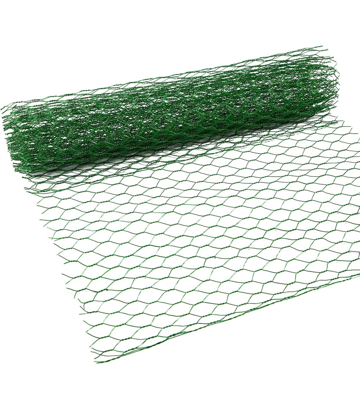 SATINIOR 2 Sheets Galvanized Chicken Wire Net 13.7 x 40 Inches for Crafts - Green Hexagonal Wire Mesh - Buy Online on SooperMarket.com