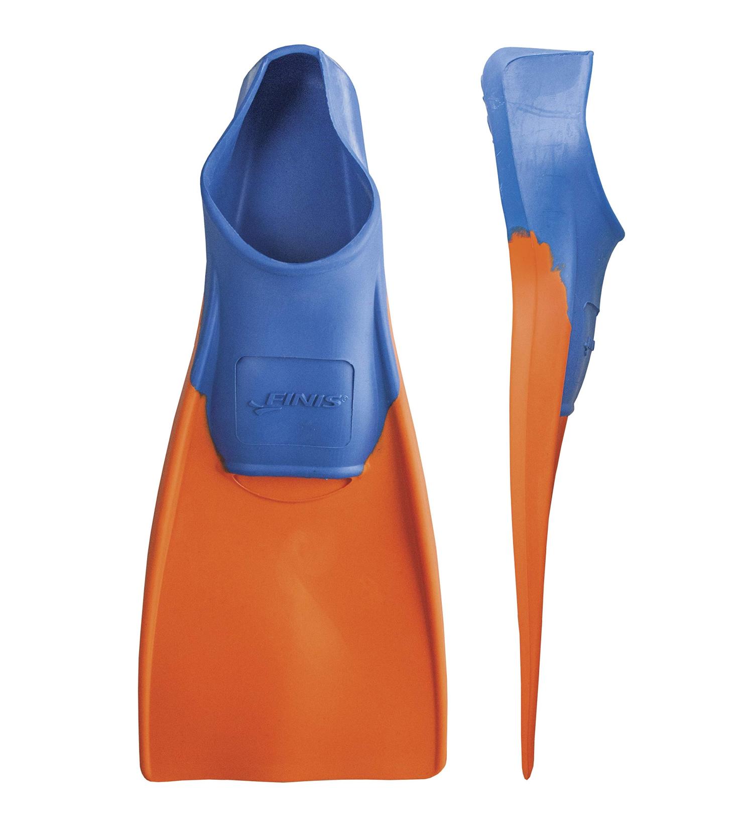FINIS Long Floating Fins - XXS (Jr. 11-1) Blue/Orange - Swimming & Snorkeling - Buy Online on SooperMarket.com