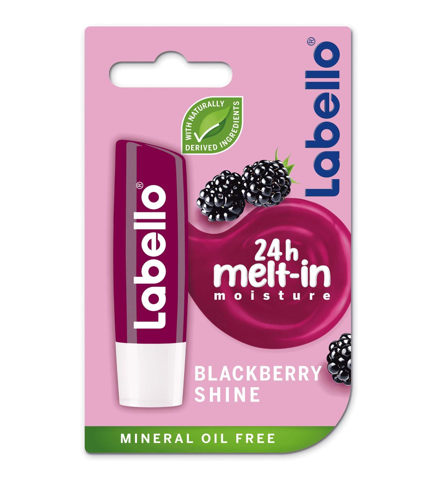 Labello BlackBerry Shine Lip Balm 4.8g - Hydrating Lip Care for Smooth, Luscious Lips - Buy Online on SooperMarket.com