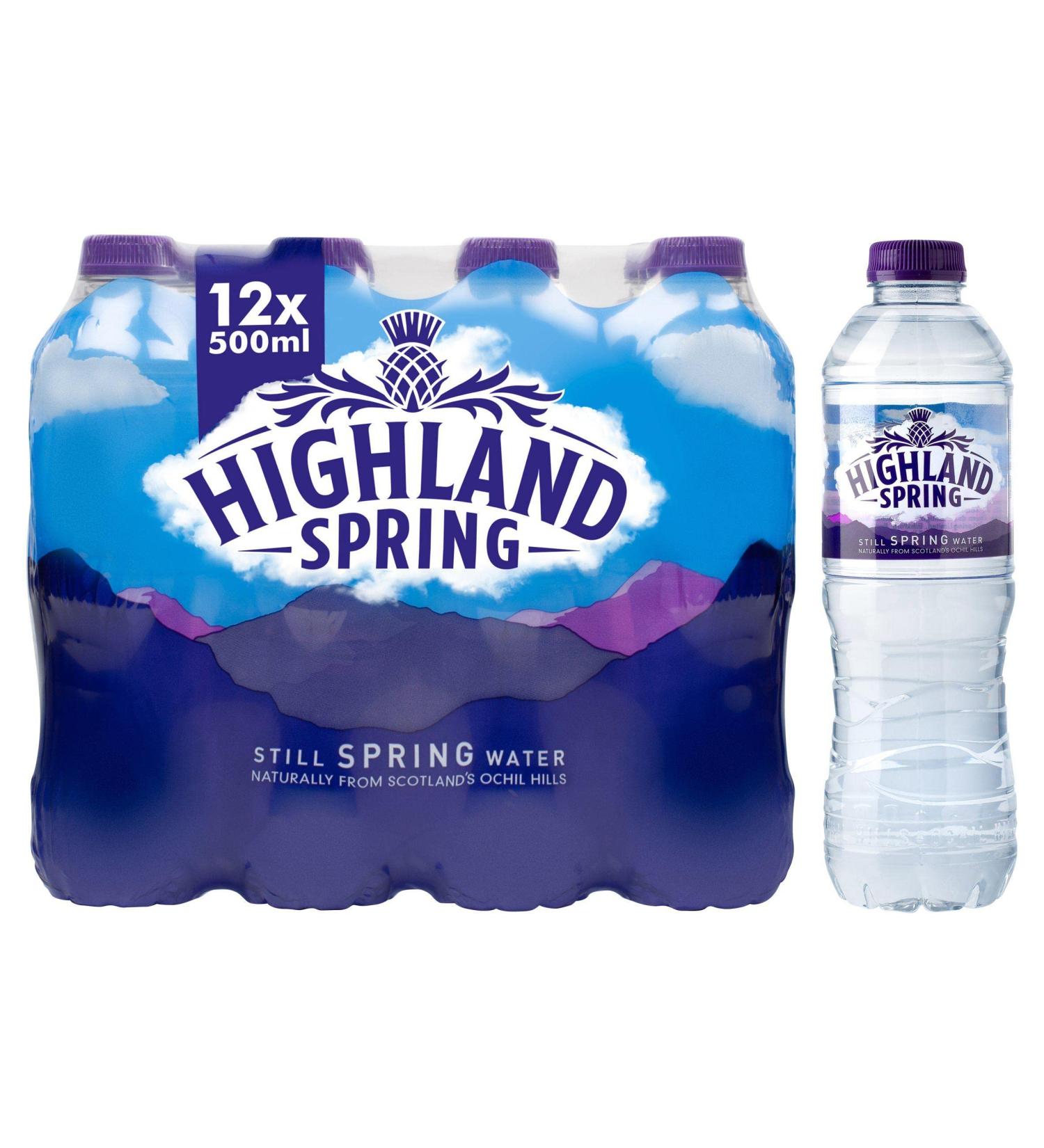 Highland Spring Still Mineral Water 12x500ml
