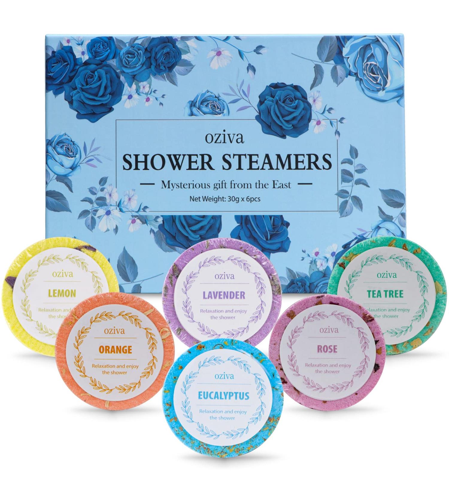 Oziva Nighttime Shower Steamers - Aromatherapy Shower Bombs for Stress Relief - Christmas Self Care Gifts - Stocking Stuffers for Women and Men - Buy Online on SooperMarket.com