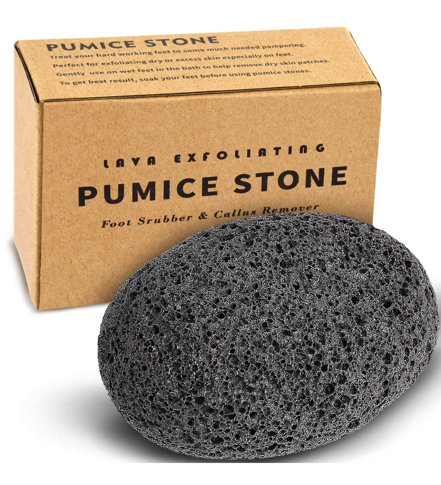 Maryton Natural Pumice Stone for Feet - Exfoliating Scrubber for Dead Skin, Corns, and Calluses - Pedicure Tool for Soft, Smooth Feet and Hands - Buy Online on SooperMarket.com