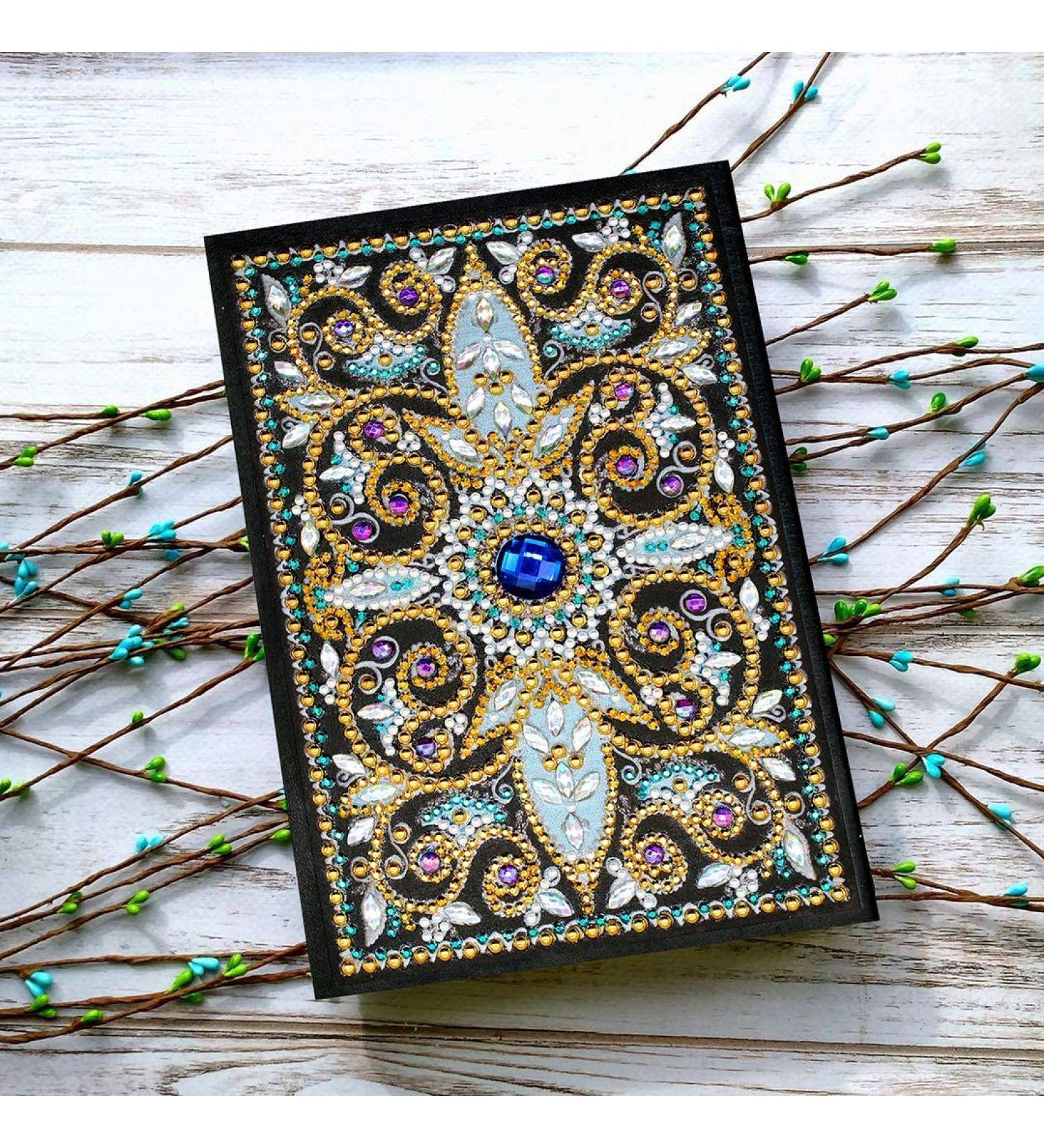 Huacan Diamond Painting Cover Notebook Journal for A5 60 Pages Christmas Gifts - Buy Online on SooperMarket.com
