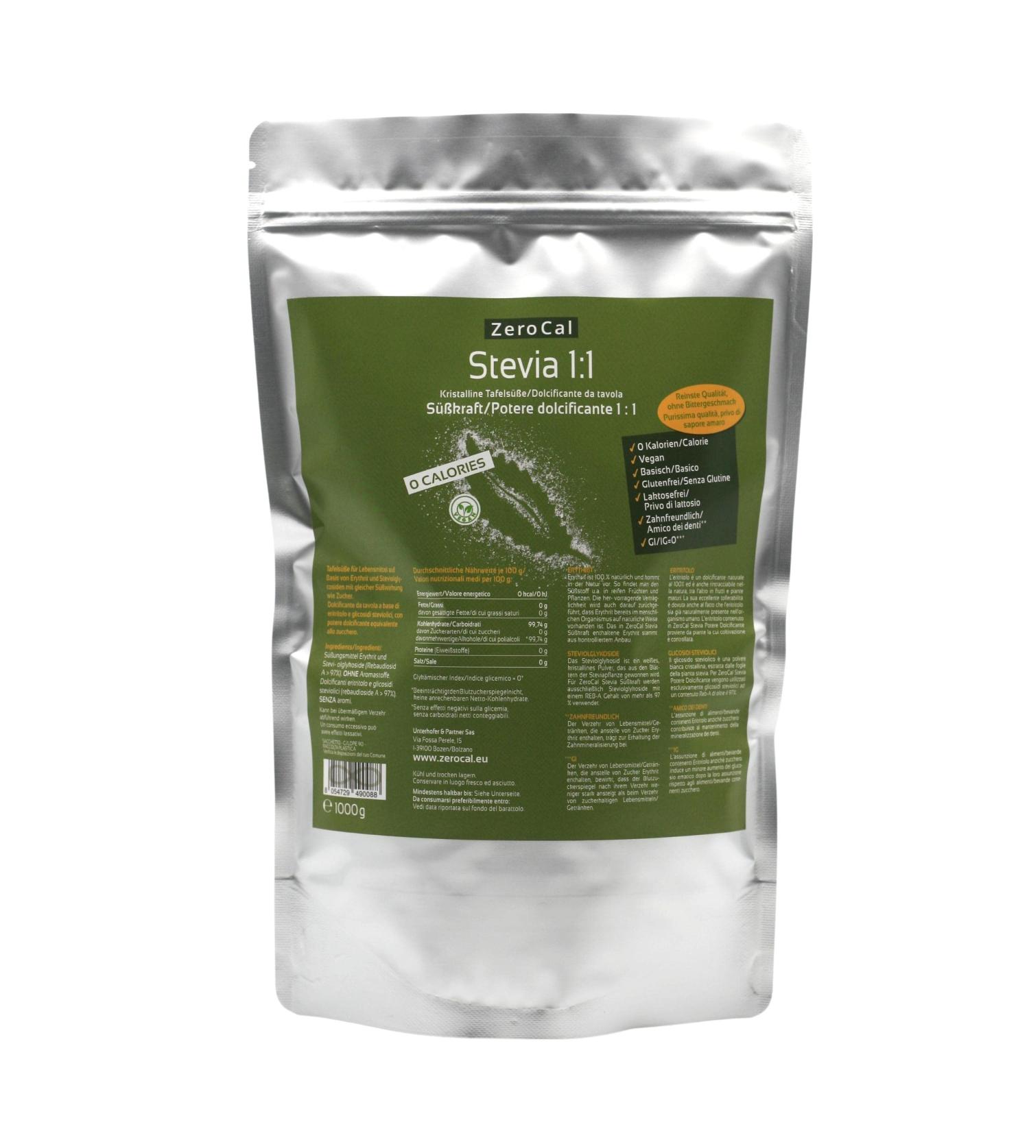 Zerocal Stevia 1:1 - Natural Sugar Substitute for Healthy Living | Shop Internationally - Buy Online on SooperMarket.com
