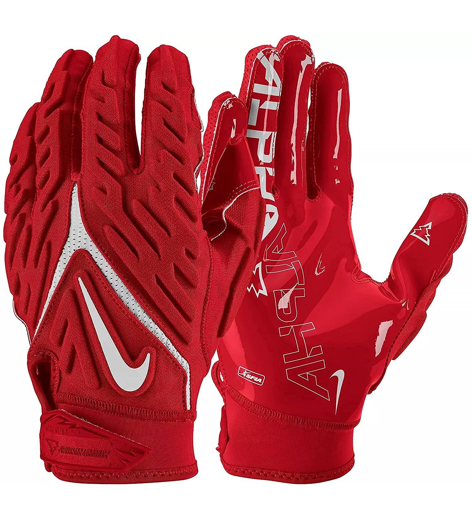 Nike Superbad 6.0 Football Gloves Red | White XL