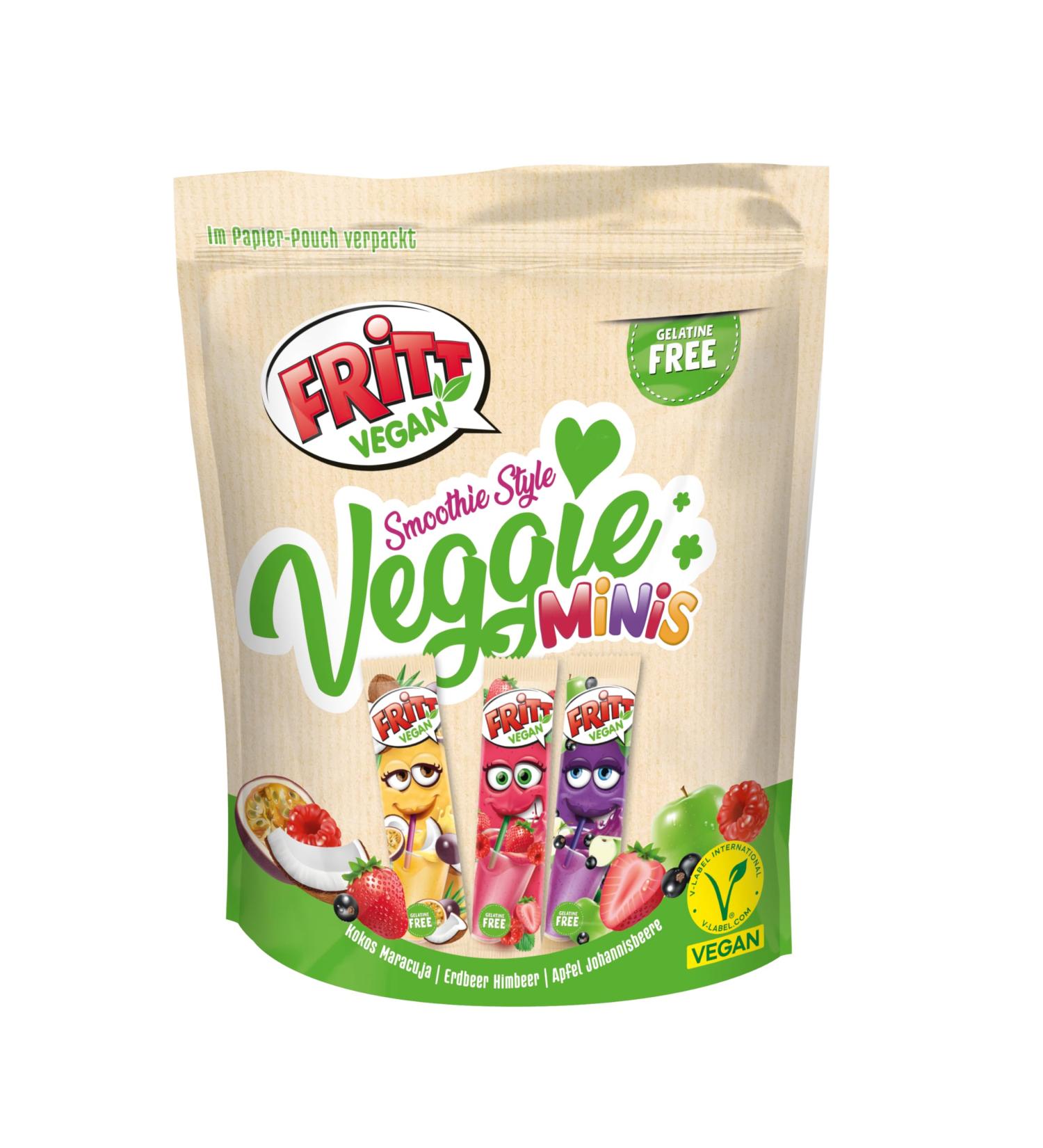 FRITT Vegan Smoothie Style-Mix Minis 135g | 100% Vegan Chewy Candy Strips for Smoothie Lovers - International Shipping Available - Buy Online on SooperMarket.com