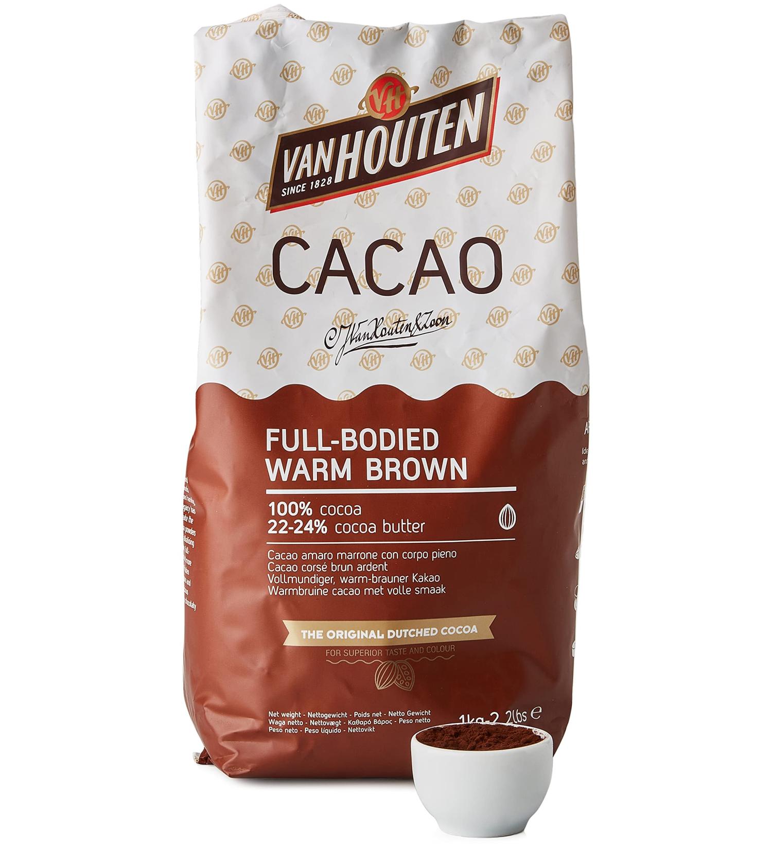 Van Houten Full Bodied Warm Brown Cocoa Powder - Buy Online on SooperMarket.com