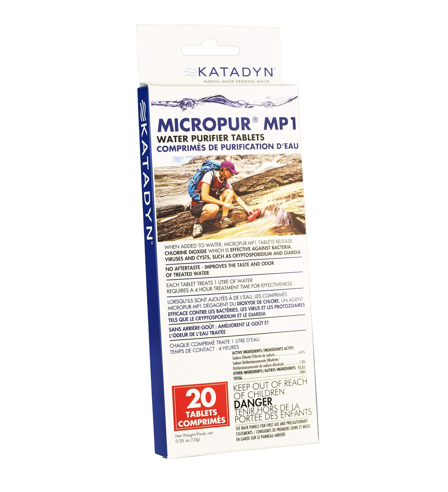 Katadyn Micropur MP1 Purification Tablets (20 count)