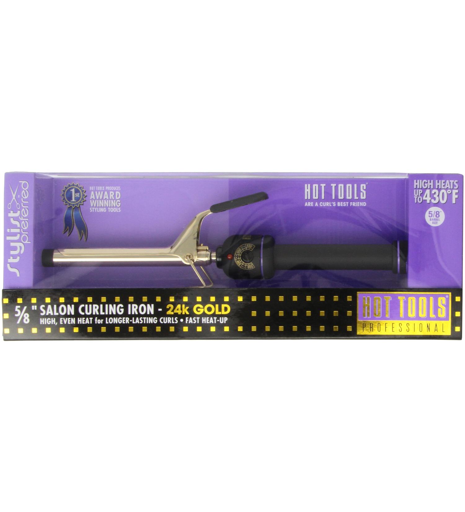 Hot Tools Curling Iron 5/8" - Spring Grip for Perfect Curls | International Shipping Available - Buy Online on SooperMarket.com