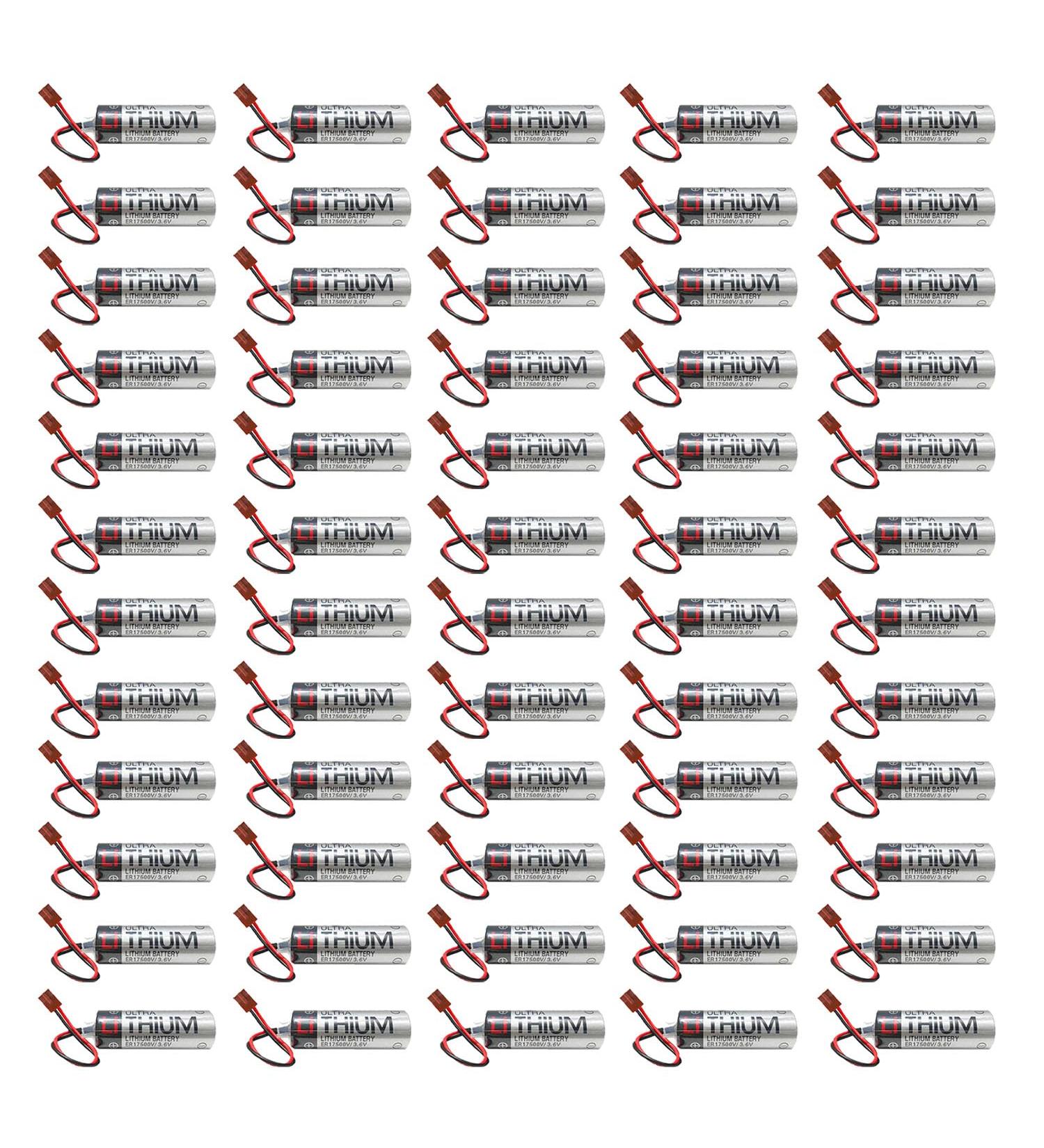 Buy 60 Pack ER6VCT ER6V/3.6V PLC Battery for Robot OTC - 2000mAh with Small Brown Plug - Fast International Shipping - Buy Online on SooperMarket.com