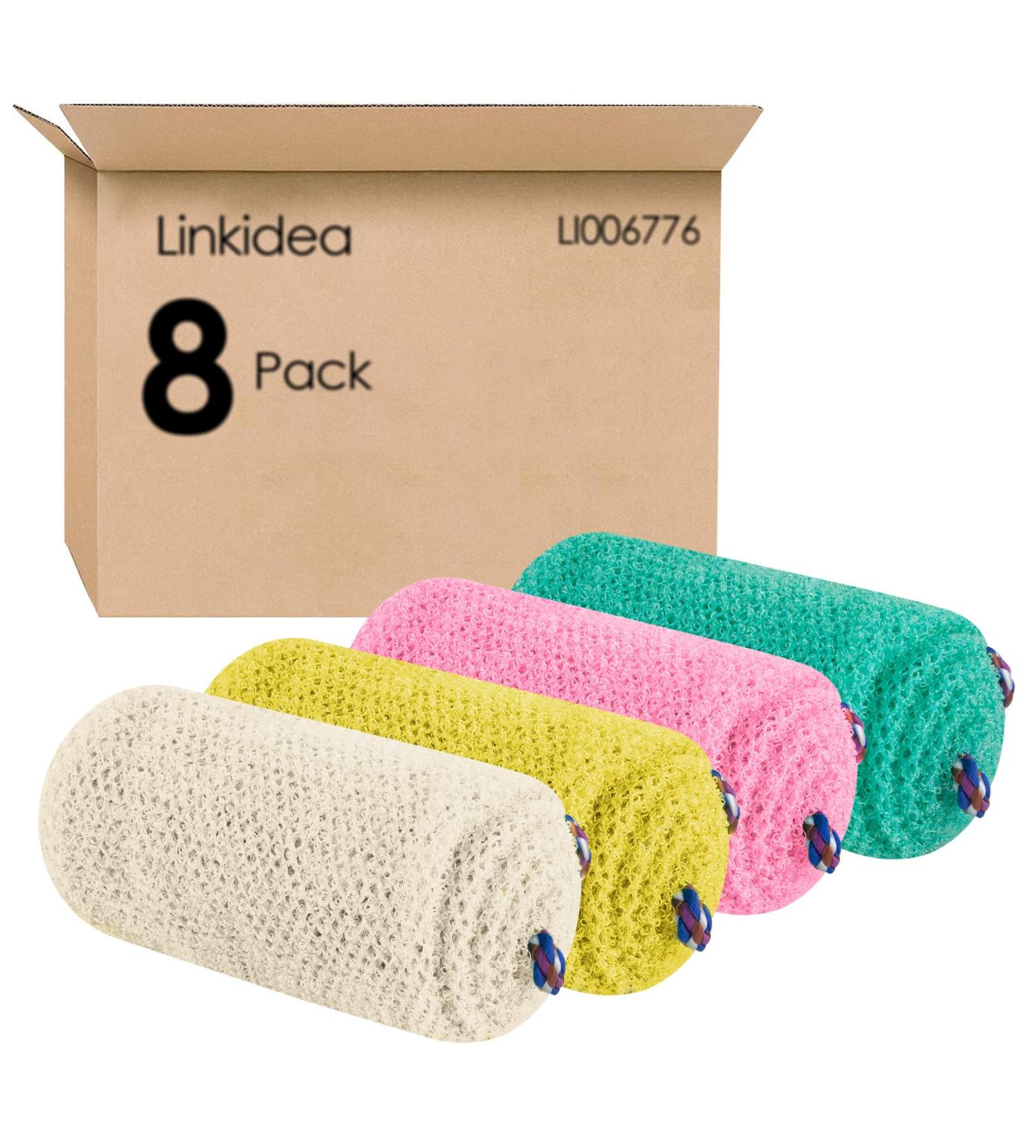 8 Pack African Exfoliating Net Back Scrubber Shower Bulk Pack - Wholesale Multi-Pack for Deep Cleaning Massages - Buy Online on SooperMarket.com