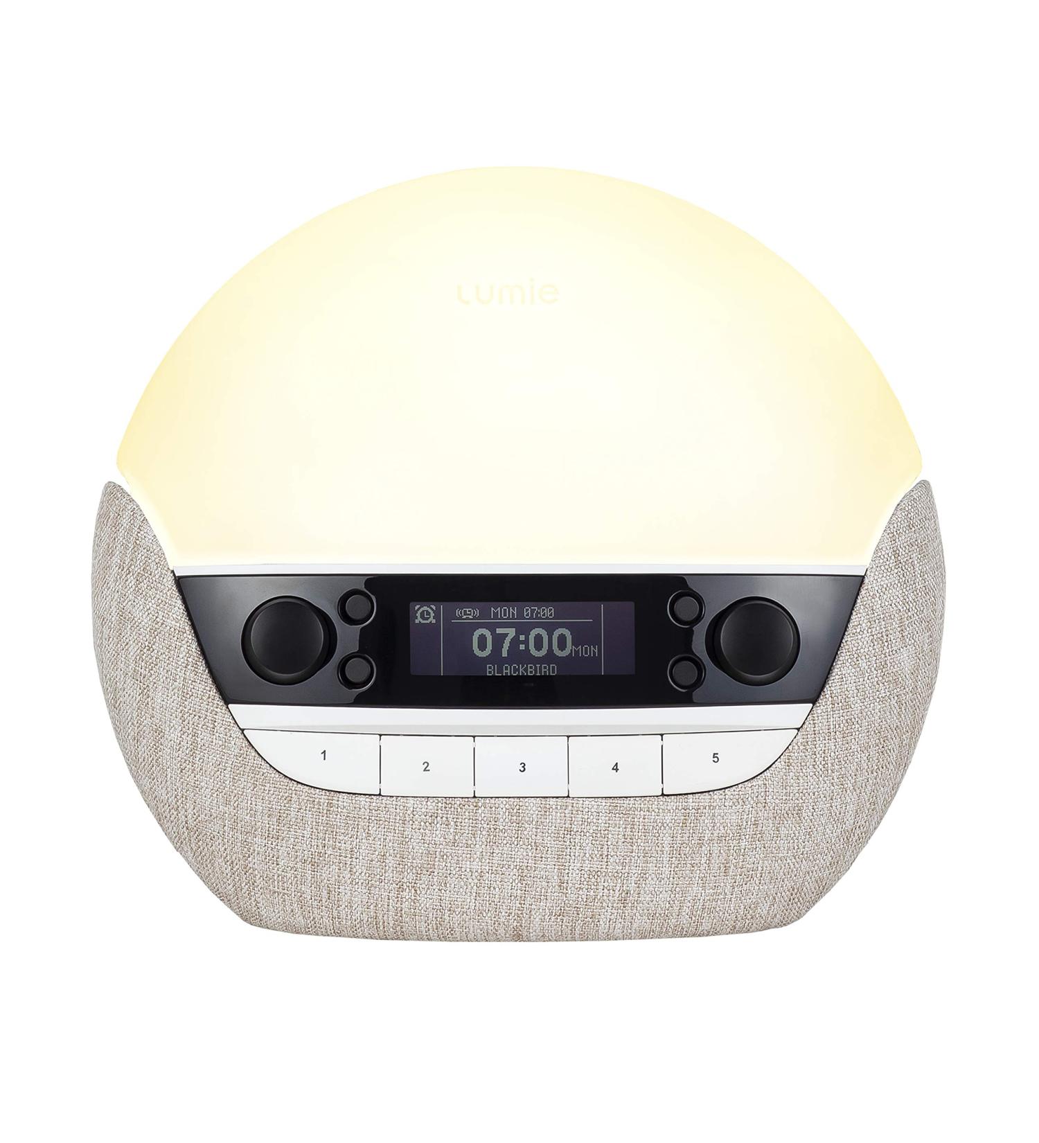Buy Lumie Bodyclock Luxe 700FM - Light Alarm Clock with FM Radio Bluetooth Speaker & Low Blue Light | International Shipping Available - Buy Online on SooperMarket.com