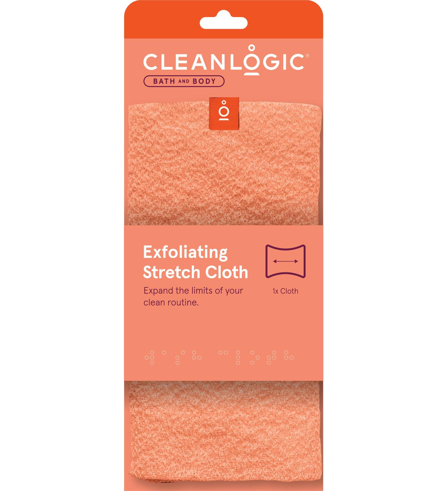 Cleanlogic Bath and Body Exfoliating Stretch Cloth - Pack of 6 (Assorted Colors) - Buy Online on SooperMarket.com