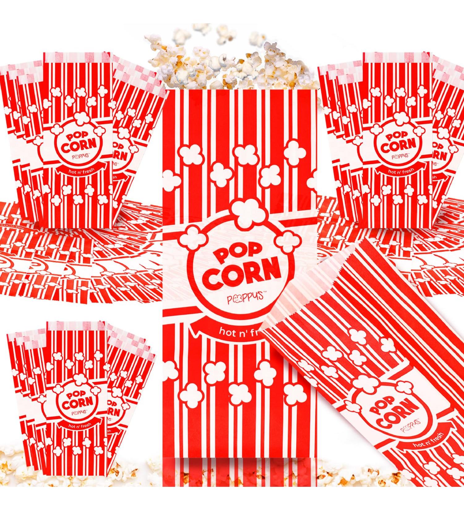 Grehge opcorn Bags - 25 2oz Concession-Grade Bags Popcorn Machine Accessories for Popcorn Bars Movie Nights Concessions 25 Pack - Buy Online on SooperMarket.com