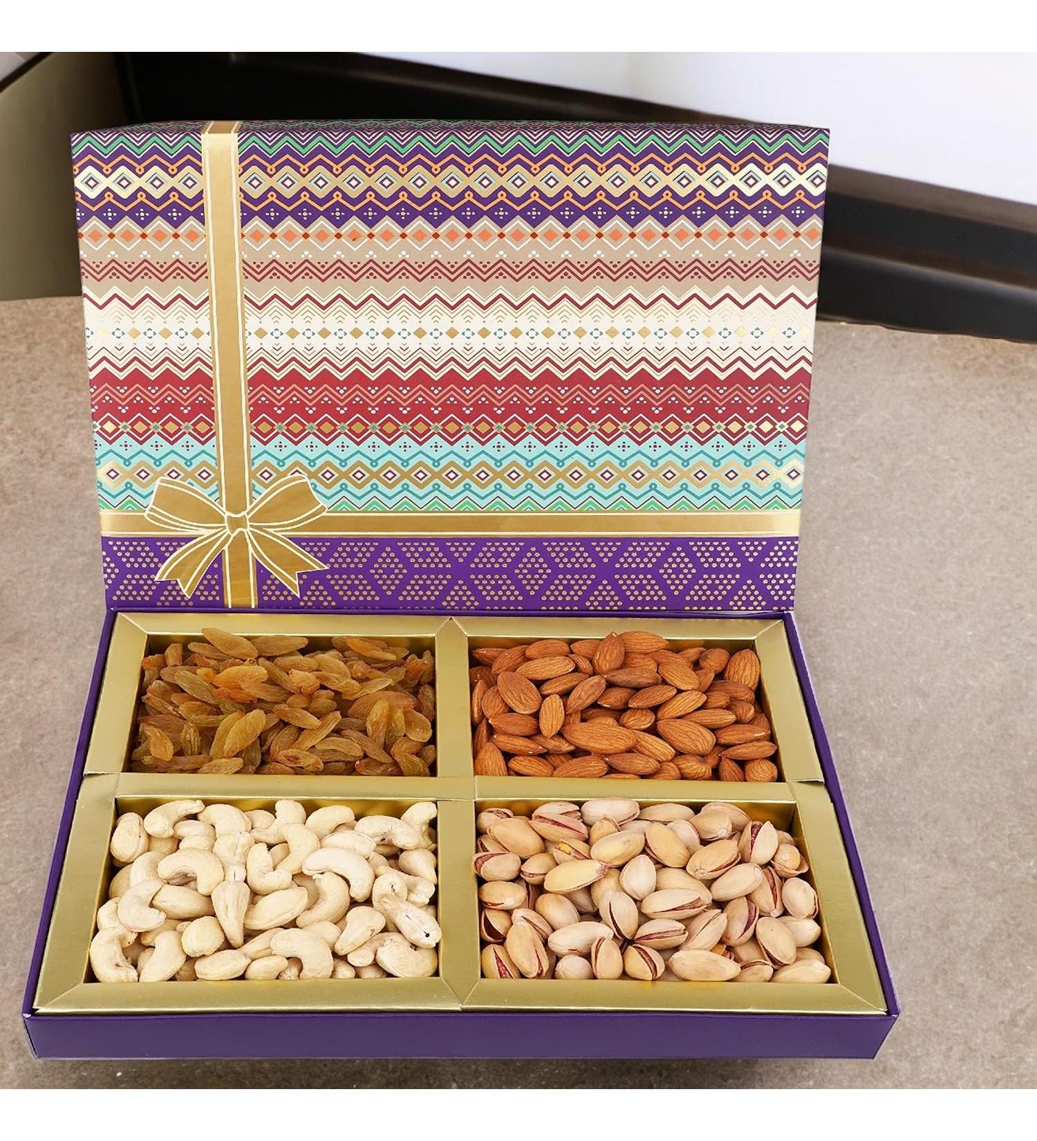 Jaiccha Ghasitaram Dryfruits Hamper-Fruit n Nut Dryfruit Box 400 gms |Gift for Diwali Holi Rakhi Valentine Christmas Birthday Anniversary Her Him| - Buy Online on SooperMarket.com