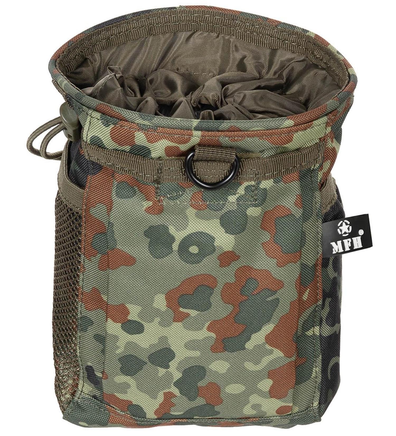 MFH cartridge case bag Molle 14 x 20 x 8/14 cm flecktarn