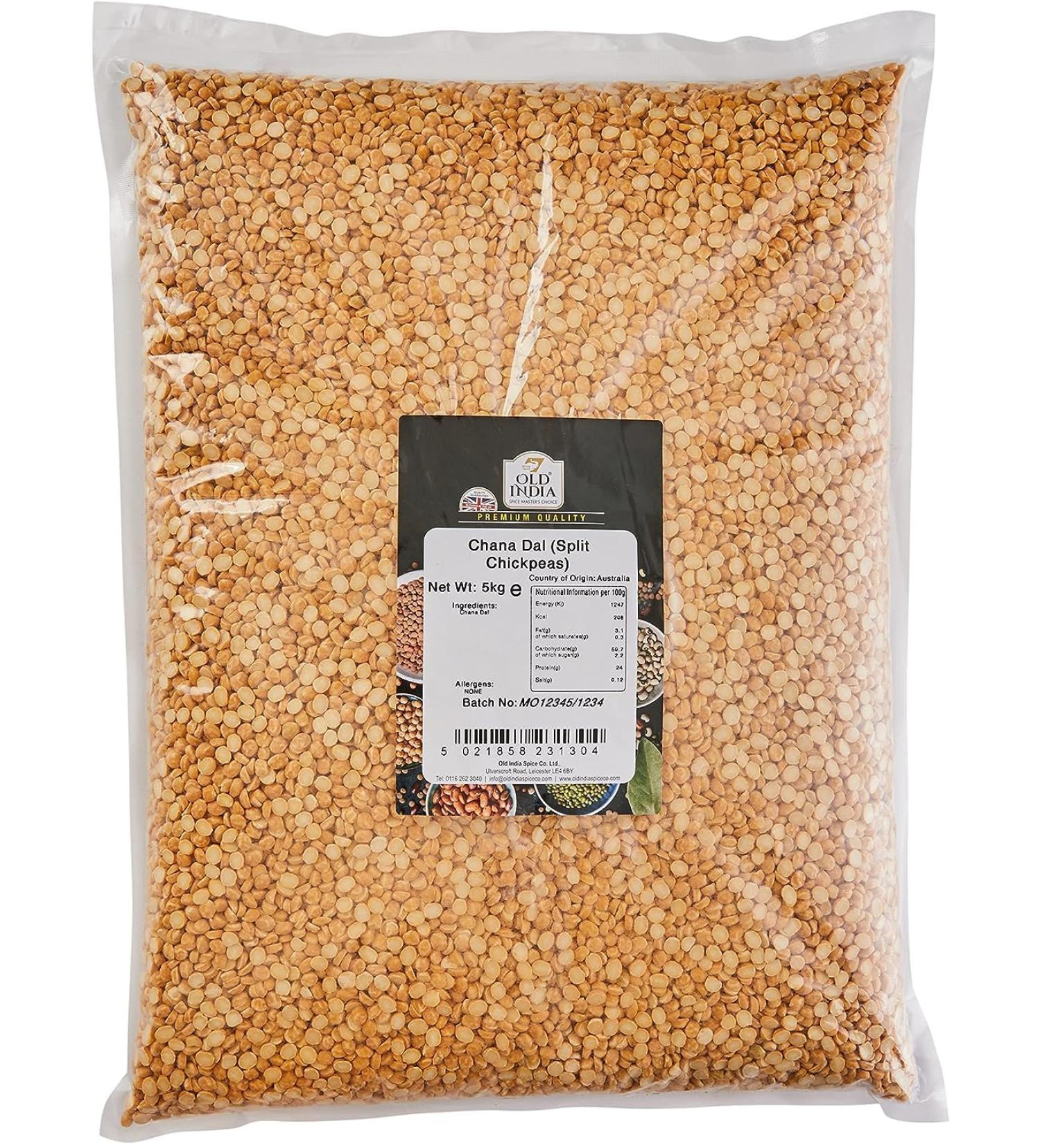 Old India Chana Dal (Split Chickpeas) 5 kg - Buy Online on SooperMarket.com