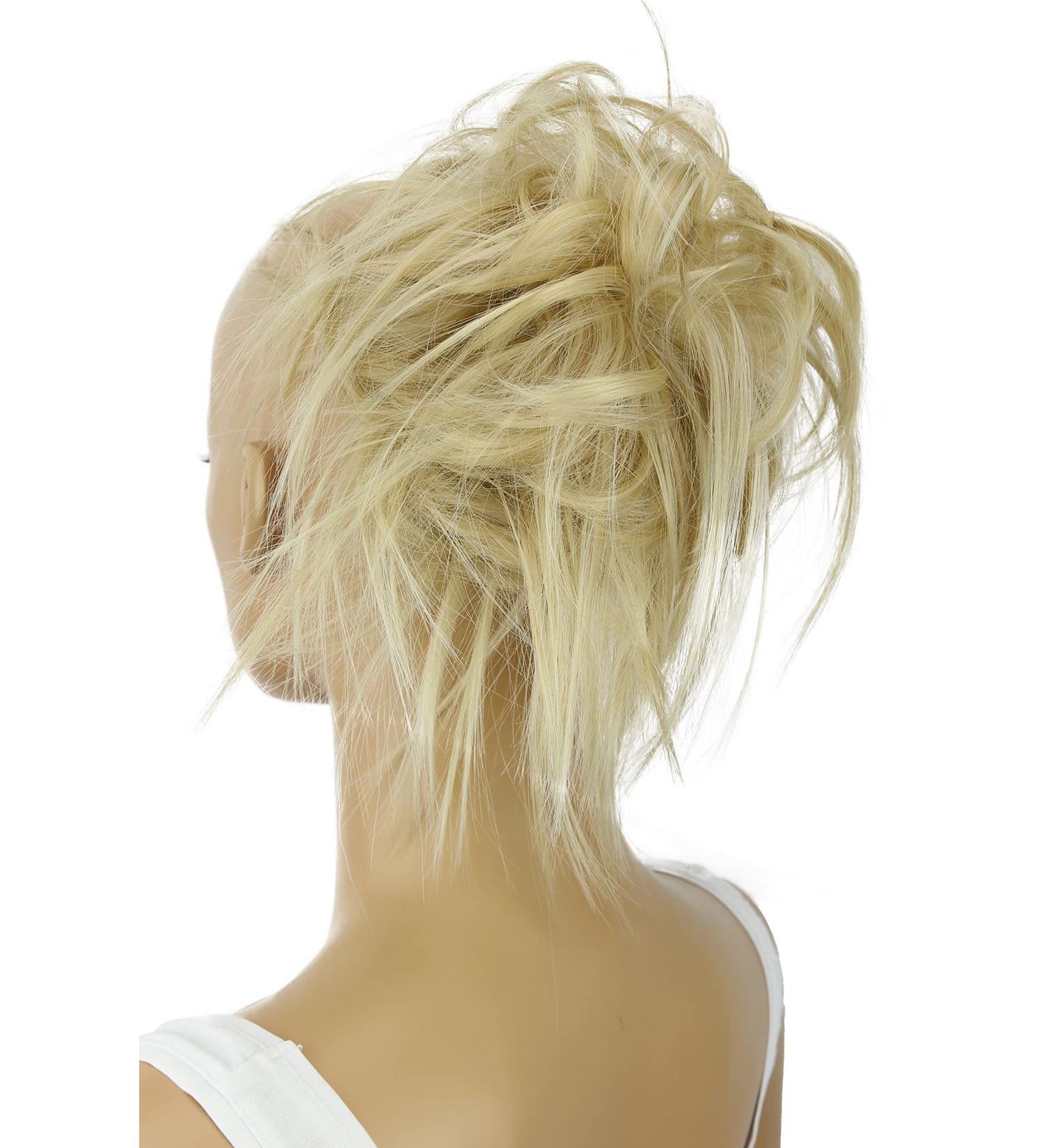 CAISHA Jumbo Hairwig - Dutt Flora Updos | Bridal Hairstyles | Wavy Style | Hellblond Mix #15H613A & G22F - Buy Online on SooperMarket.com